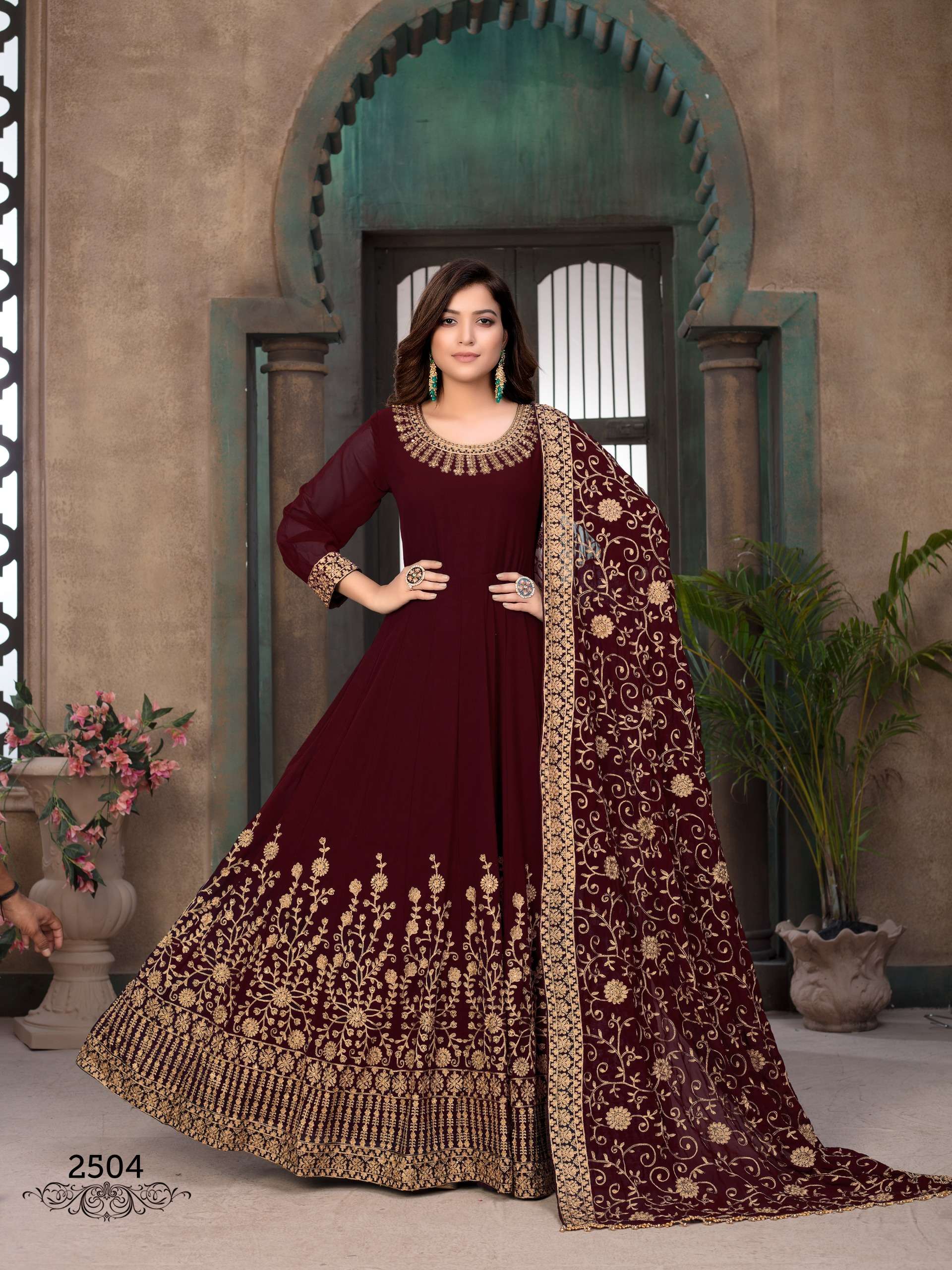 DANI CREATIONS  AANAYA VOL 125 GOWN SUIT