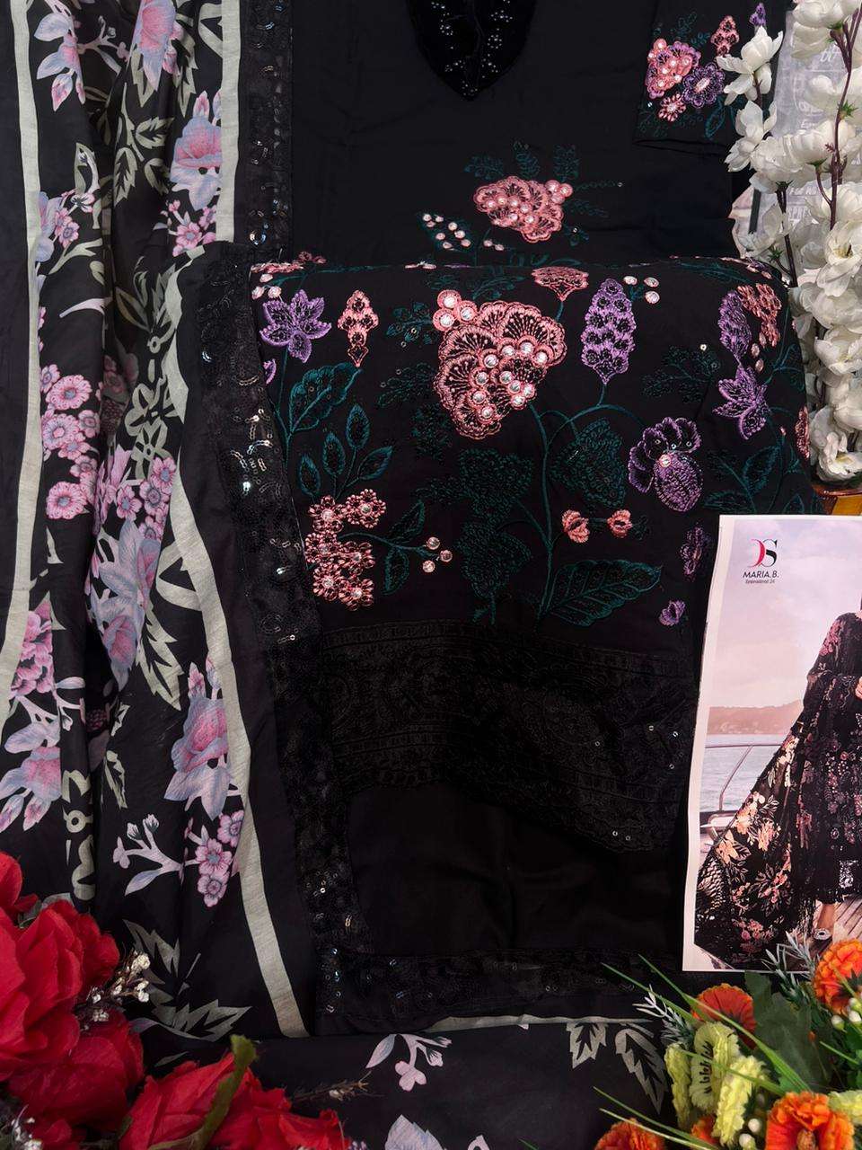DEEPSY SUITS  MARIA B EMBROIDERED 24 PAKISTANI SUIT