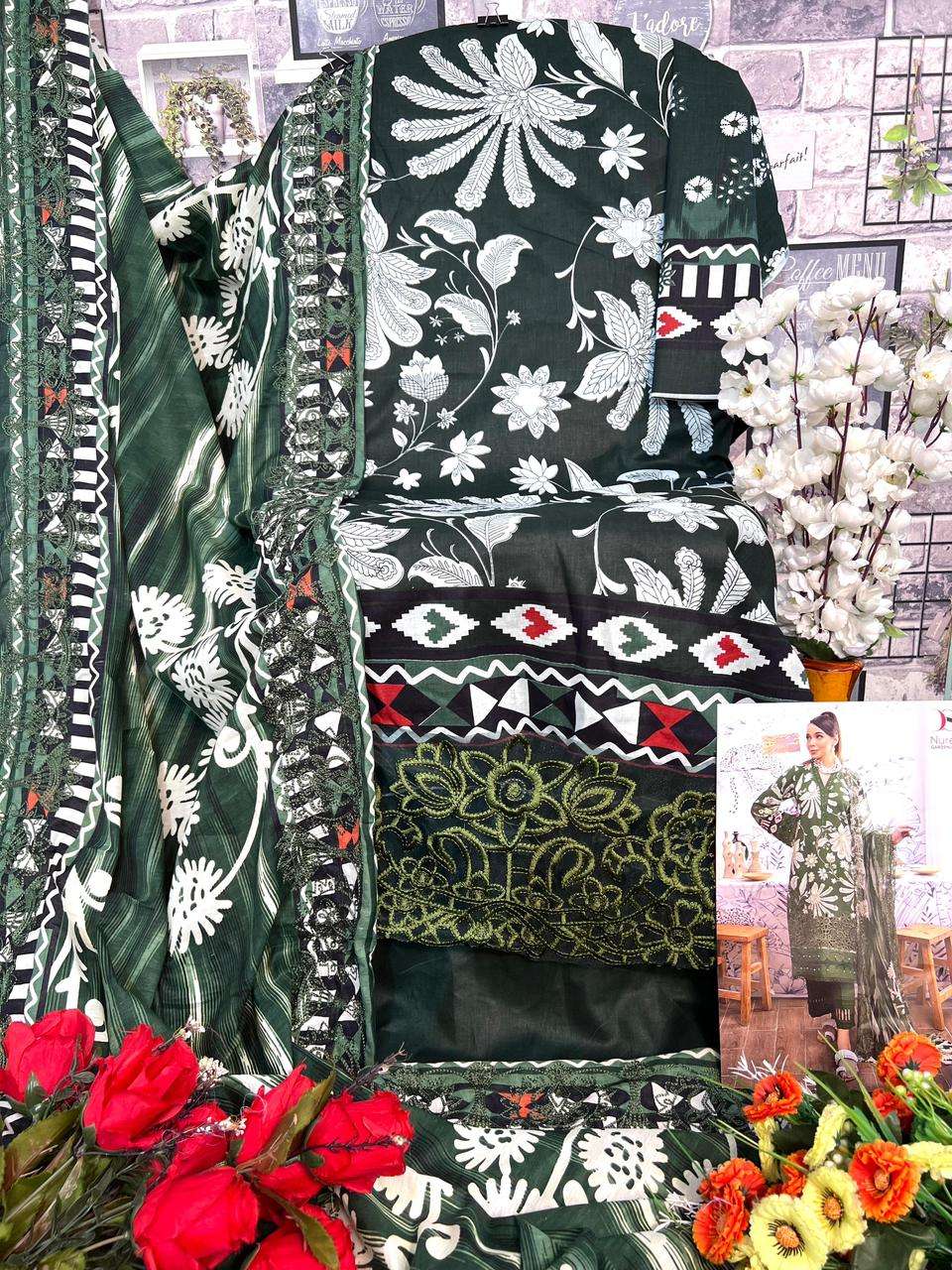 DEEPSY SUITS NUREH GARDENIA 24 COTTON SALWAR KMEEZ