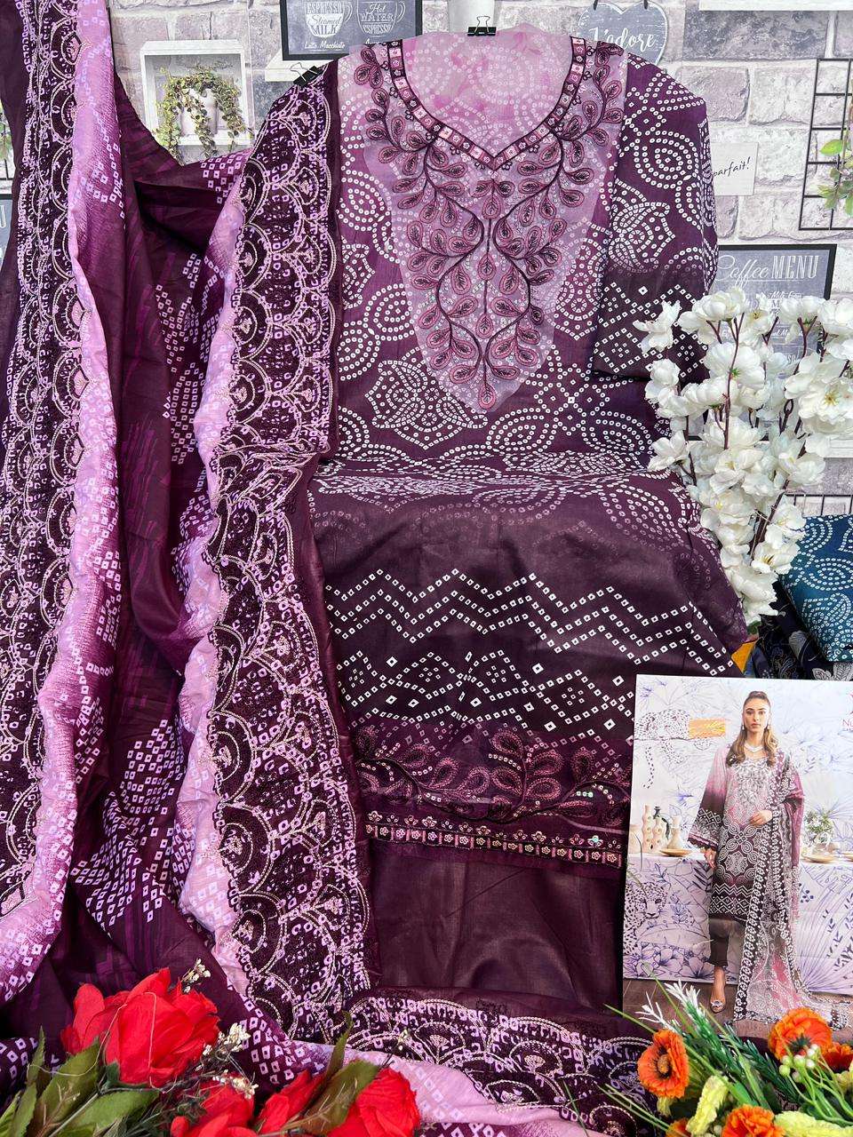 DEEPSY SUITS NUREH GARDENIA 24 COTTON SALWAR KMEEZ