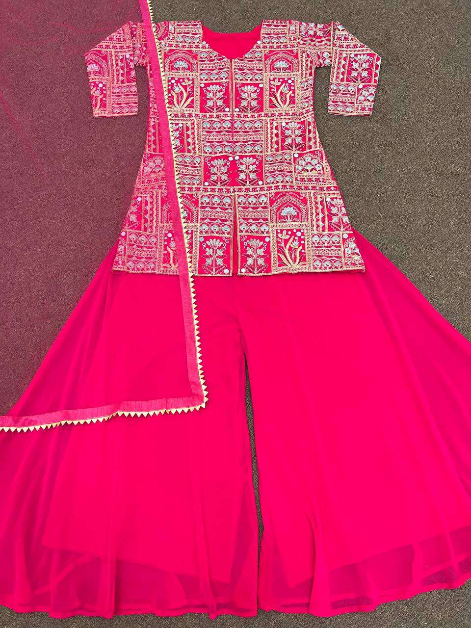 DHK 1250 KURTI PLAZZO SET