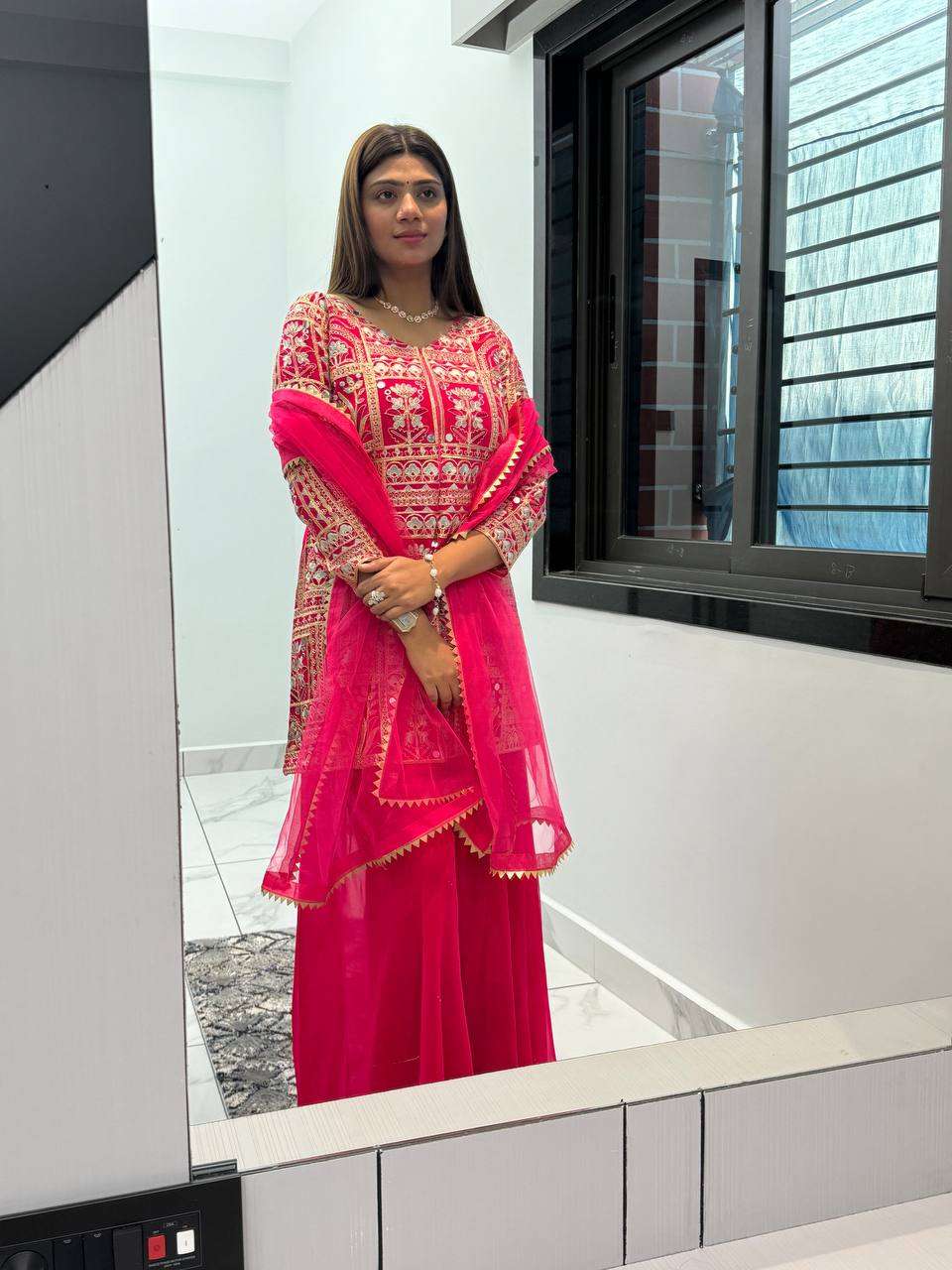 DHK 1250 KURTI PLAZZO SET
