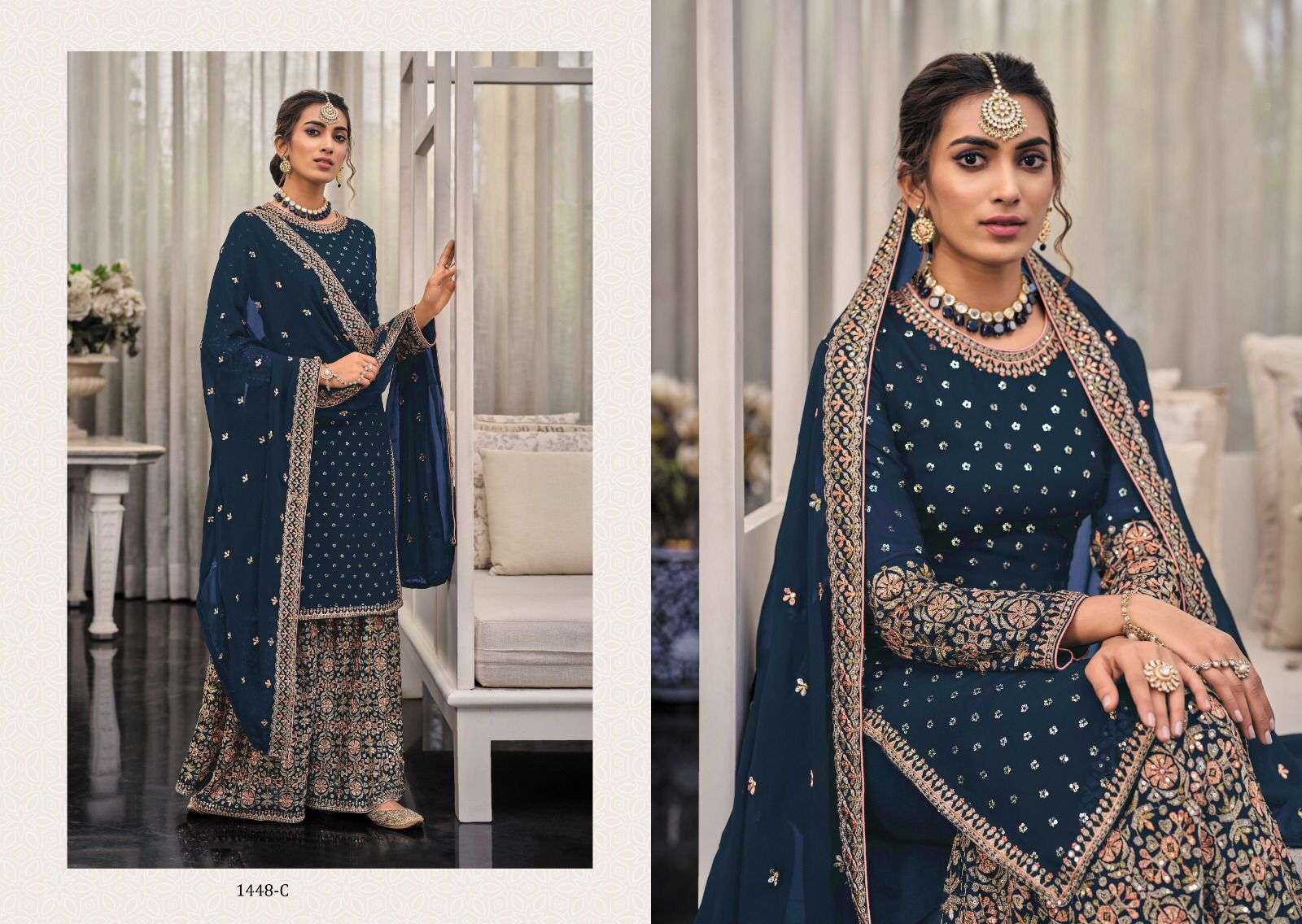 EBA LIFESTYLE SHAGUN 1448 MASTER COLORS PARTY WEAR SUITS