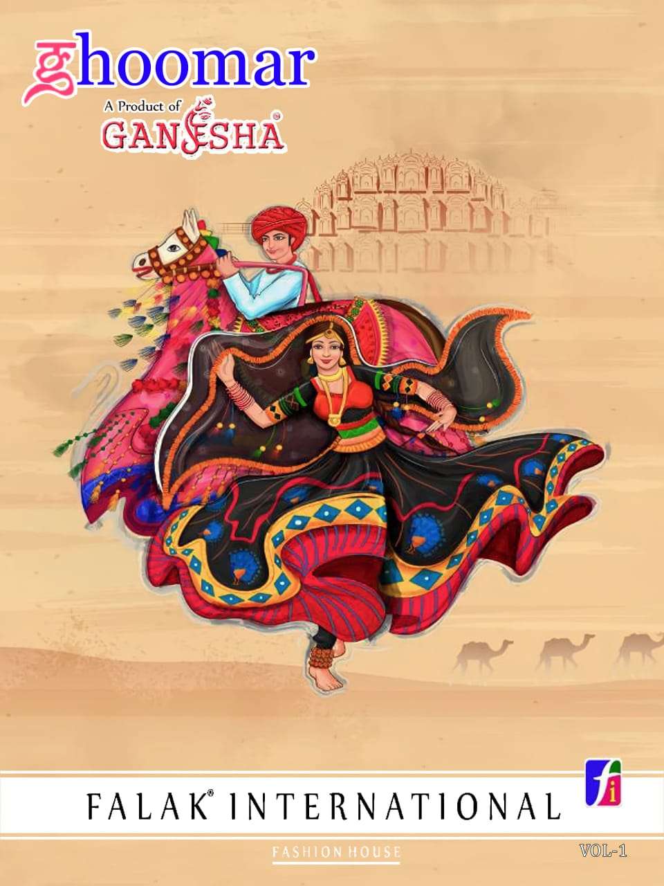 FALAK INTERNATIONAL GANESHA GOOHMAR VOL 1 COTTON PRINT SAREES