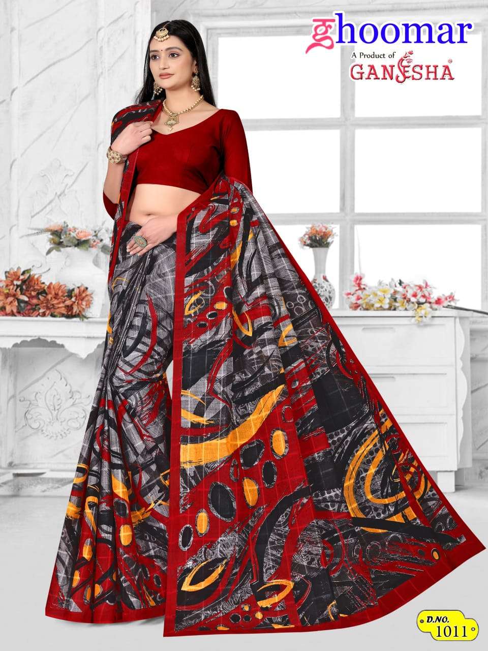 FALAK INTERNATIONAL GANESHA GOOHMAR VOL 1 COTTON PRINT SAREES