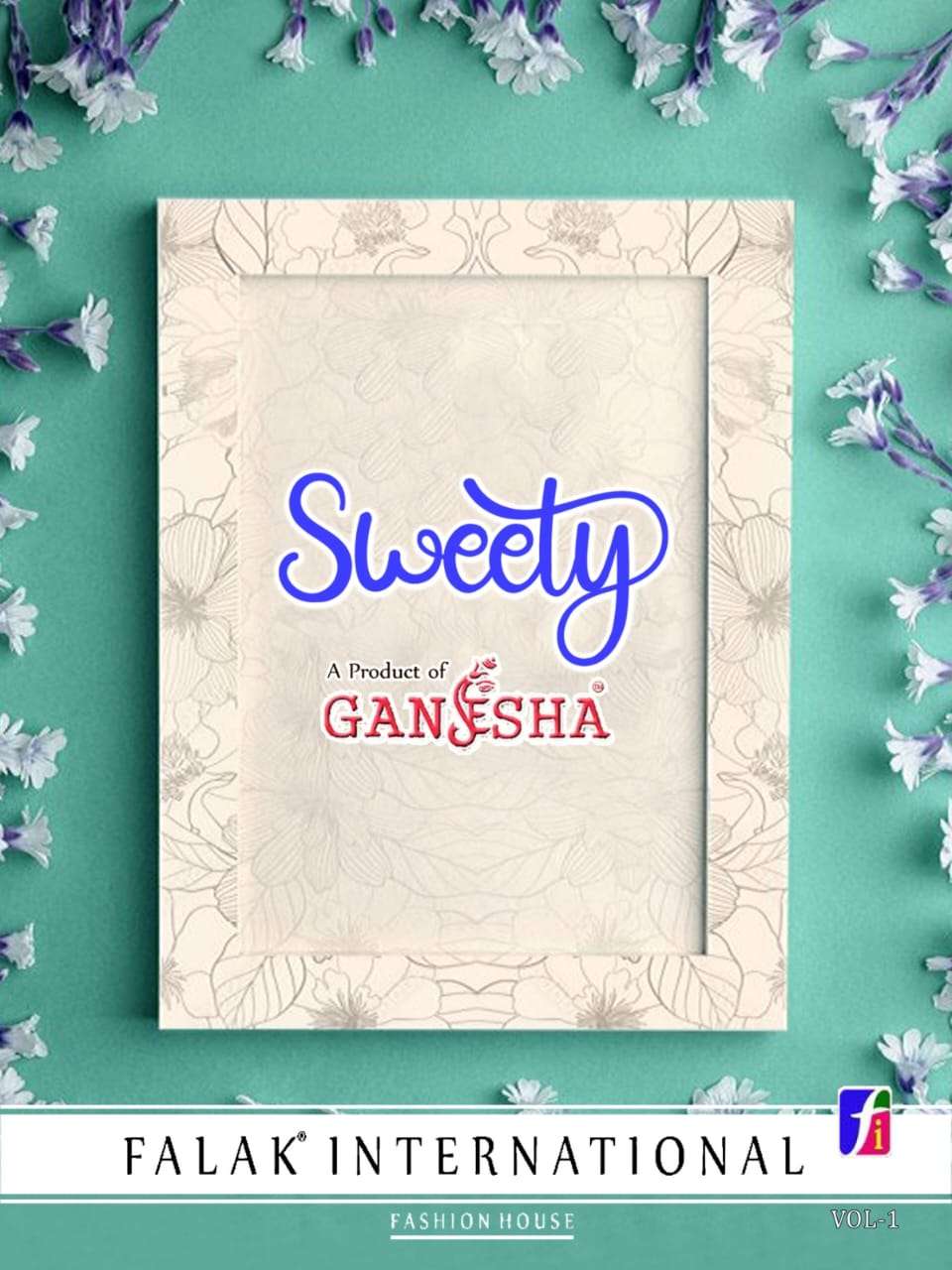 FALAK INTERNATIONAL GANESHA SWEETY COTTON PRINTED SAREES 