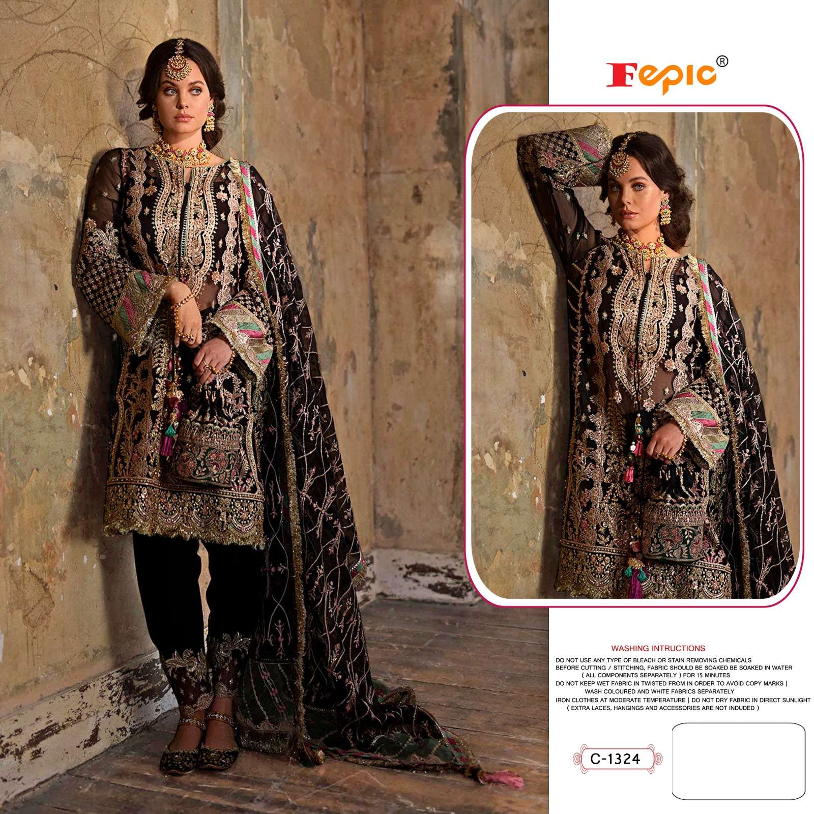 FEPIC ROSEMEEN C 1324 PAKISTANI SUIT
