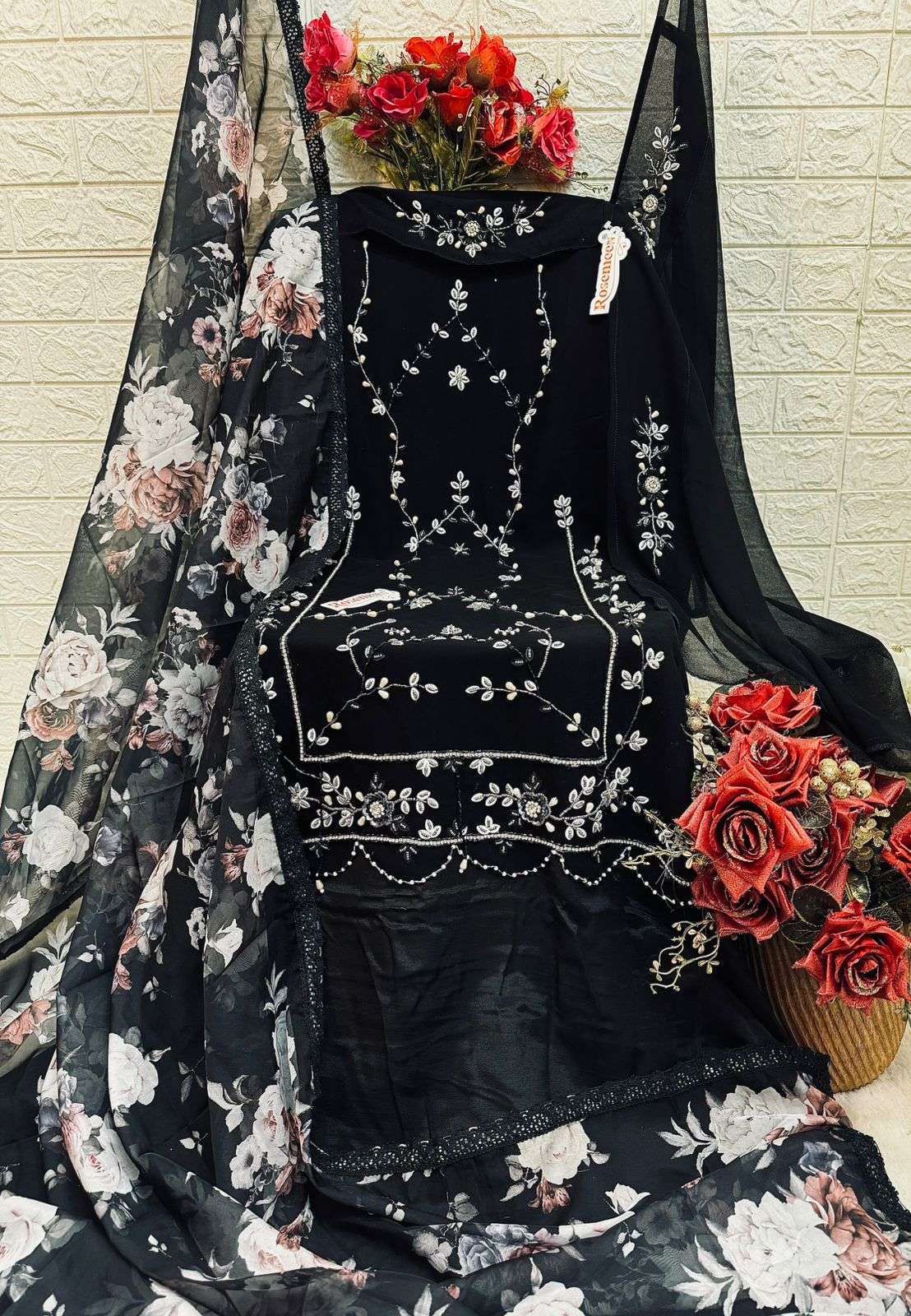 FEPIC ROSEMEEN  C 1664 PAKISTANI GEORGETTE SUIT