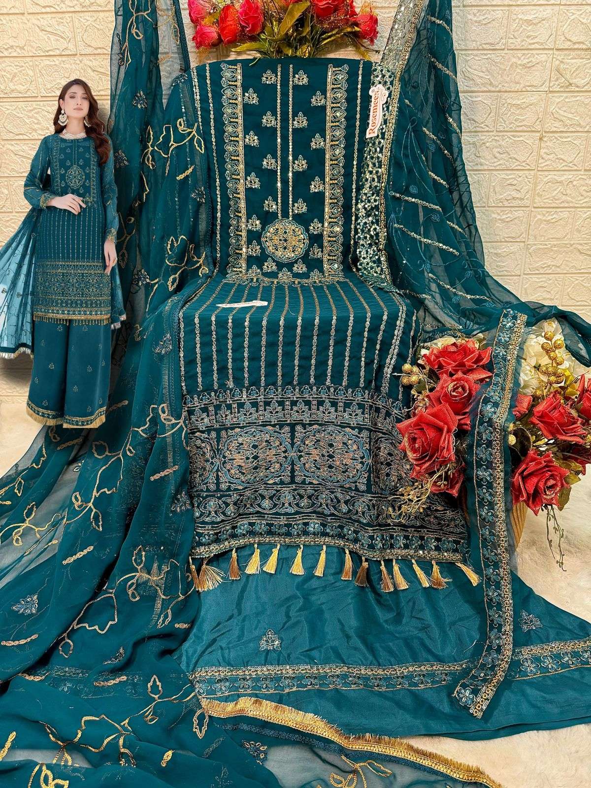  FEPIC ROSEMEEN C 1714 PAKISTANI GEORGETTE SUITS 