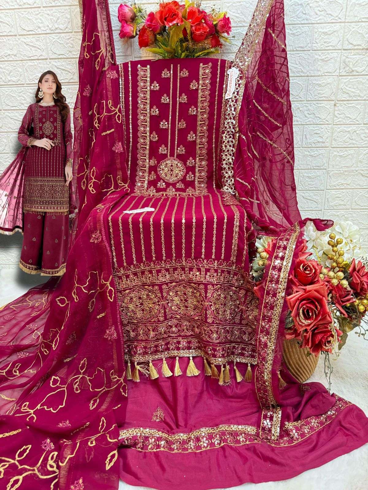  FEPIC ROSEMEEN C 1714 PAKISTANI GEORGETTE SUITS 