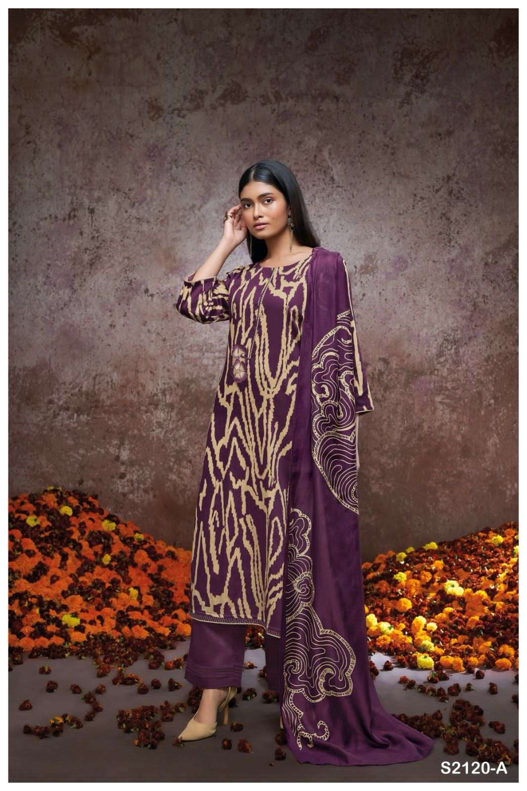 GANGA ORLA 2120 COTTON DESIGNER SUIT