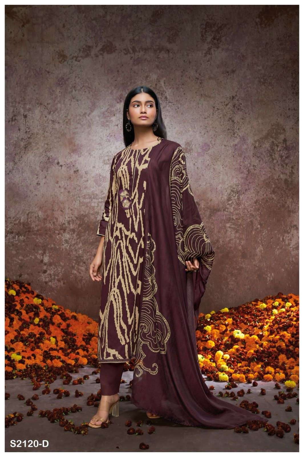 GANGA ORLA 2120 COTTON DESIGNER SUIT