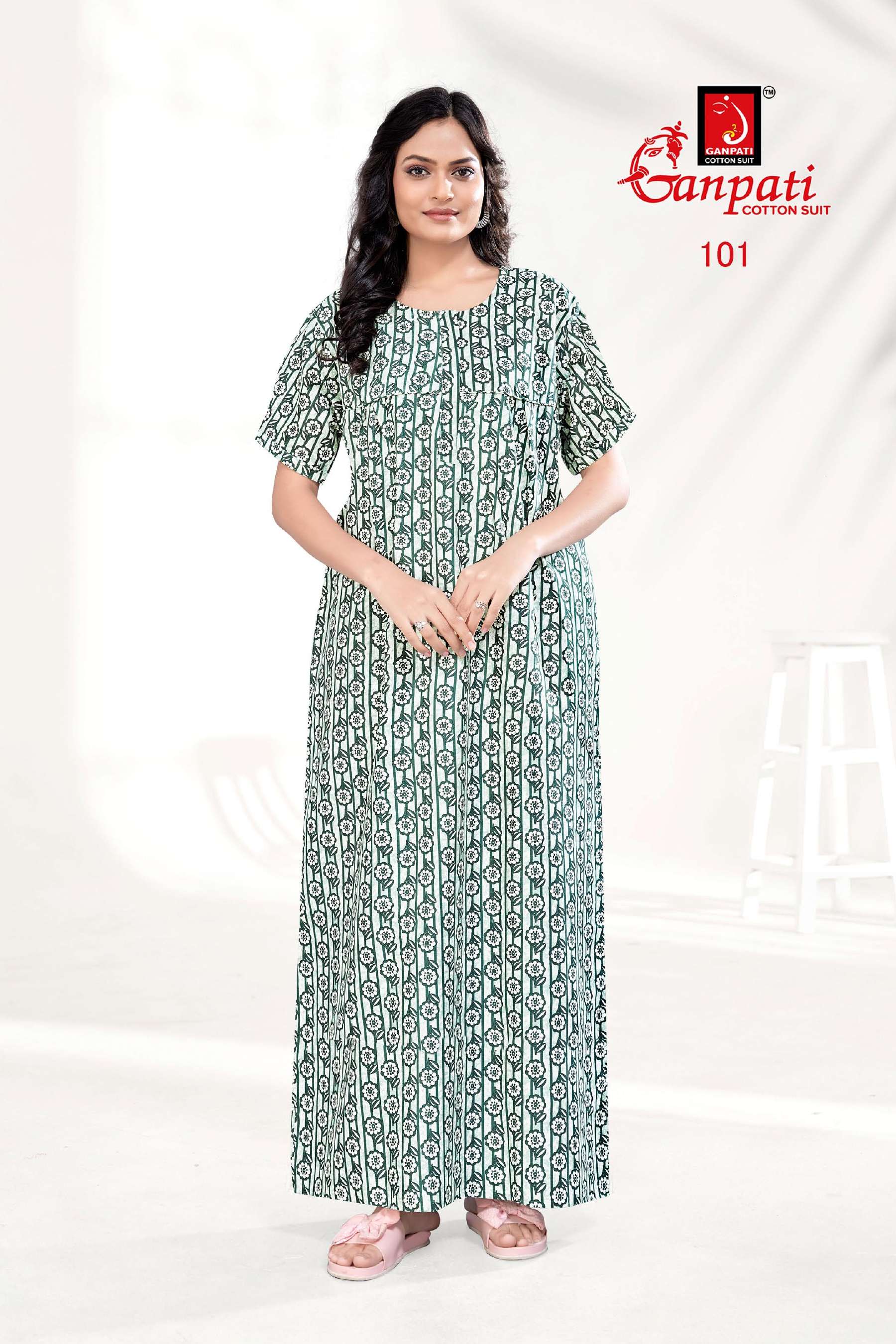 GANPATI JYOTI VOL 1 COTTON NIGHT GOWNS 
