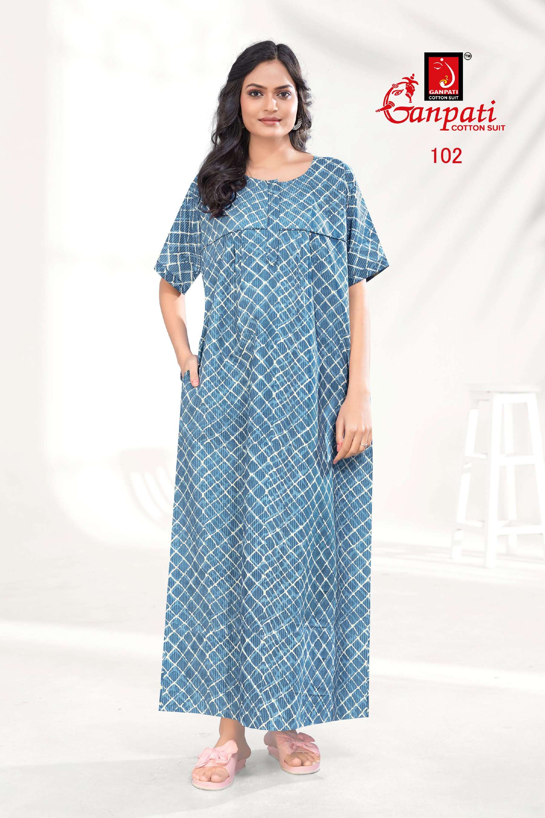 GANPATI JYOTI VOL 1 COTTON NIGHT GOWNS 