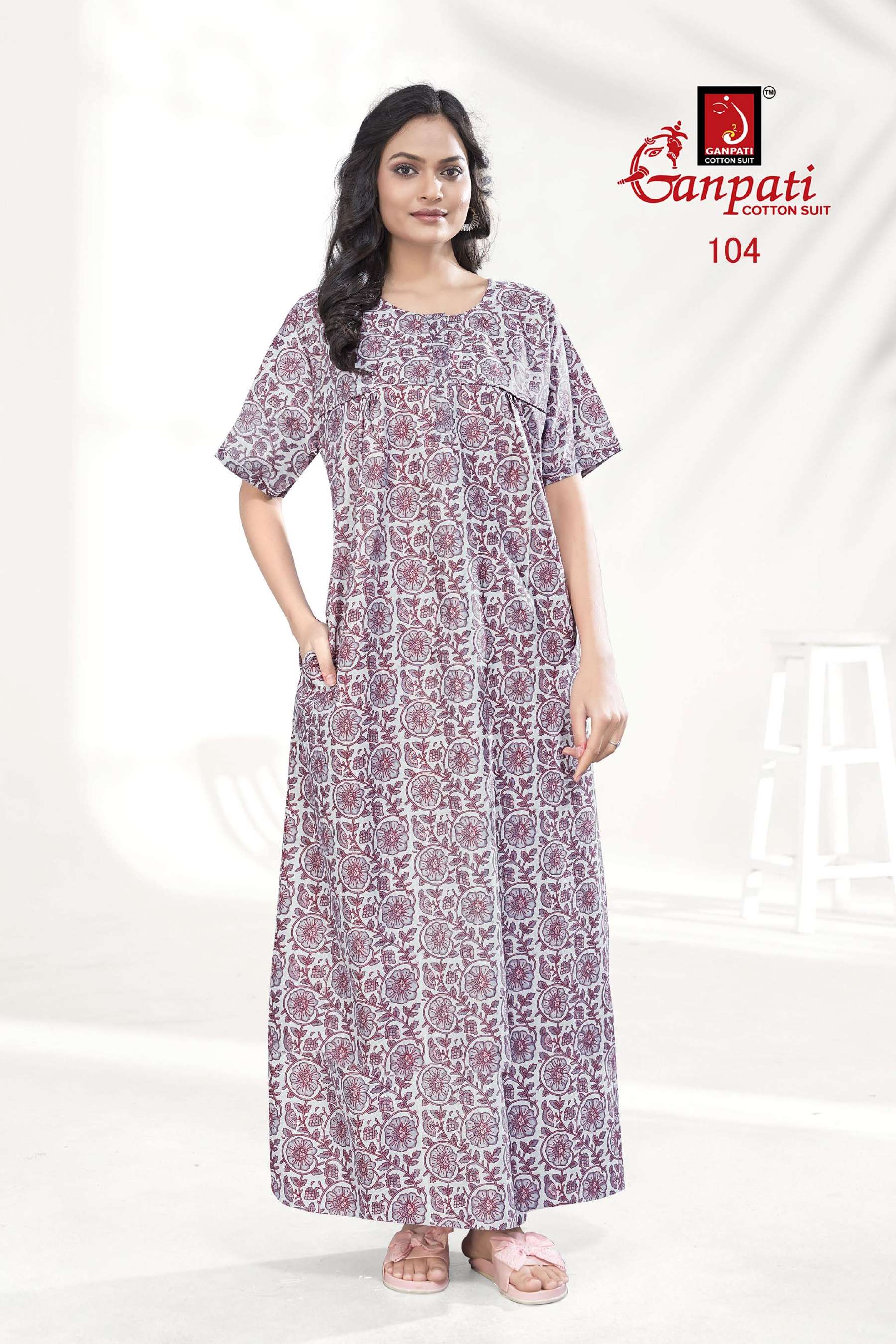 GANPATI JYOTI VOL 1 COTTON NIGHT GOWNS 