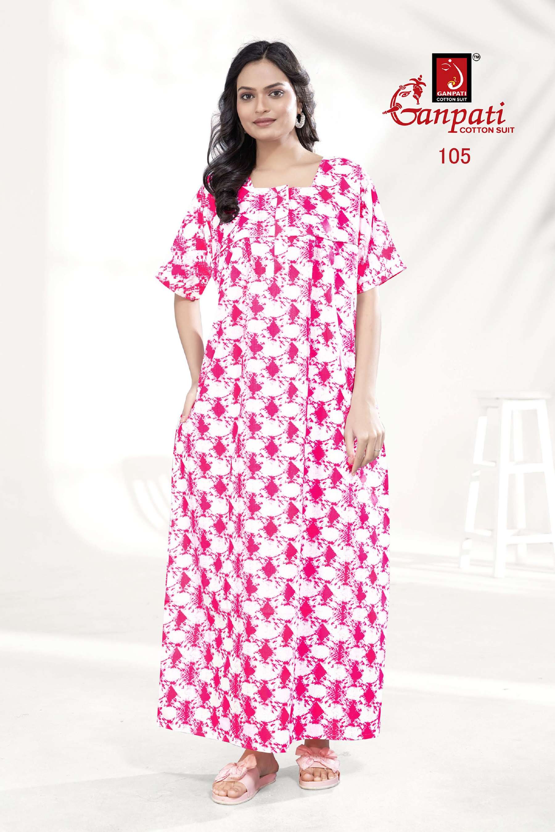 GANPATI JYOTI VOL 1 COTTON NIGHT GOWNS 