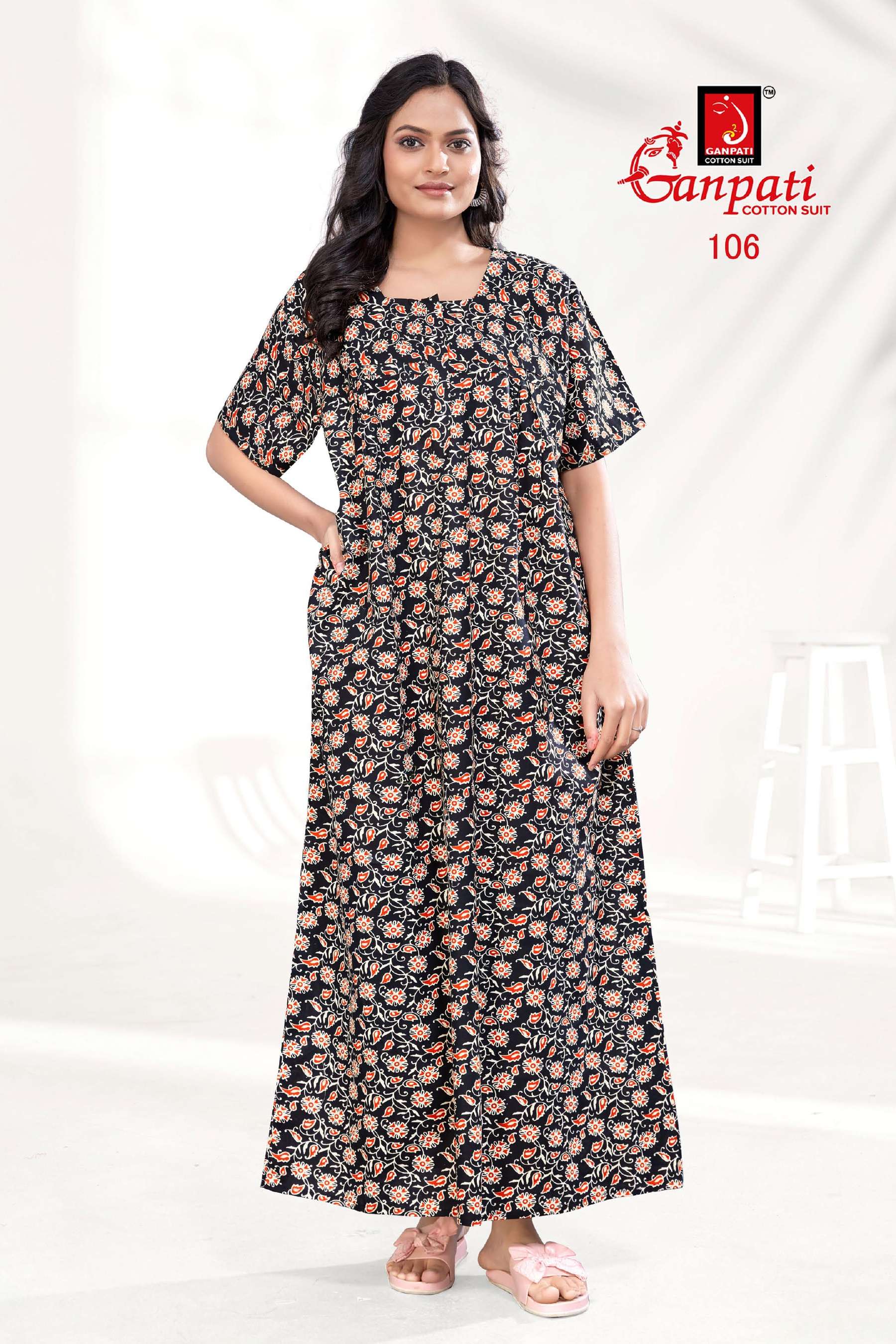 GANPATI JYOTI VOL 1 COTTON NIGHT GOWNS 