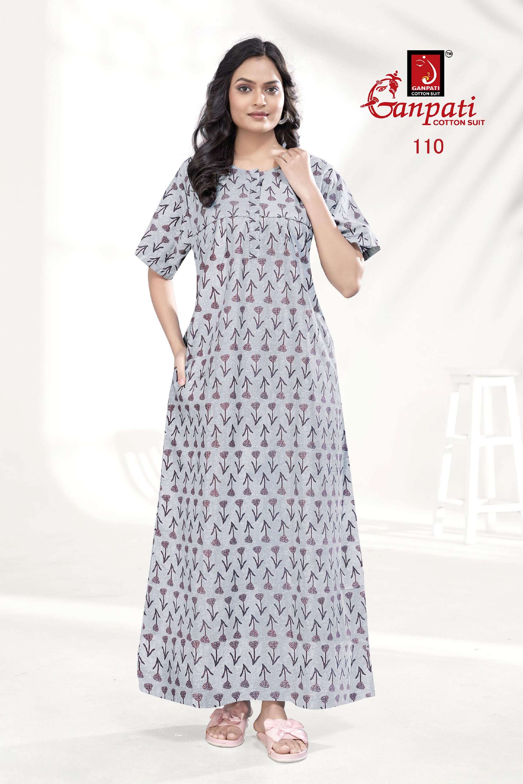 GANPATI JYOTI VOL 1 COTTON NIGHT GOWNS 