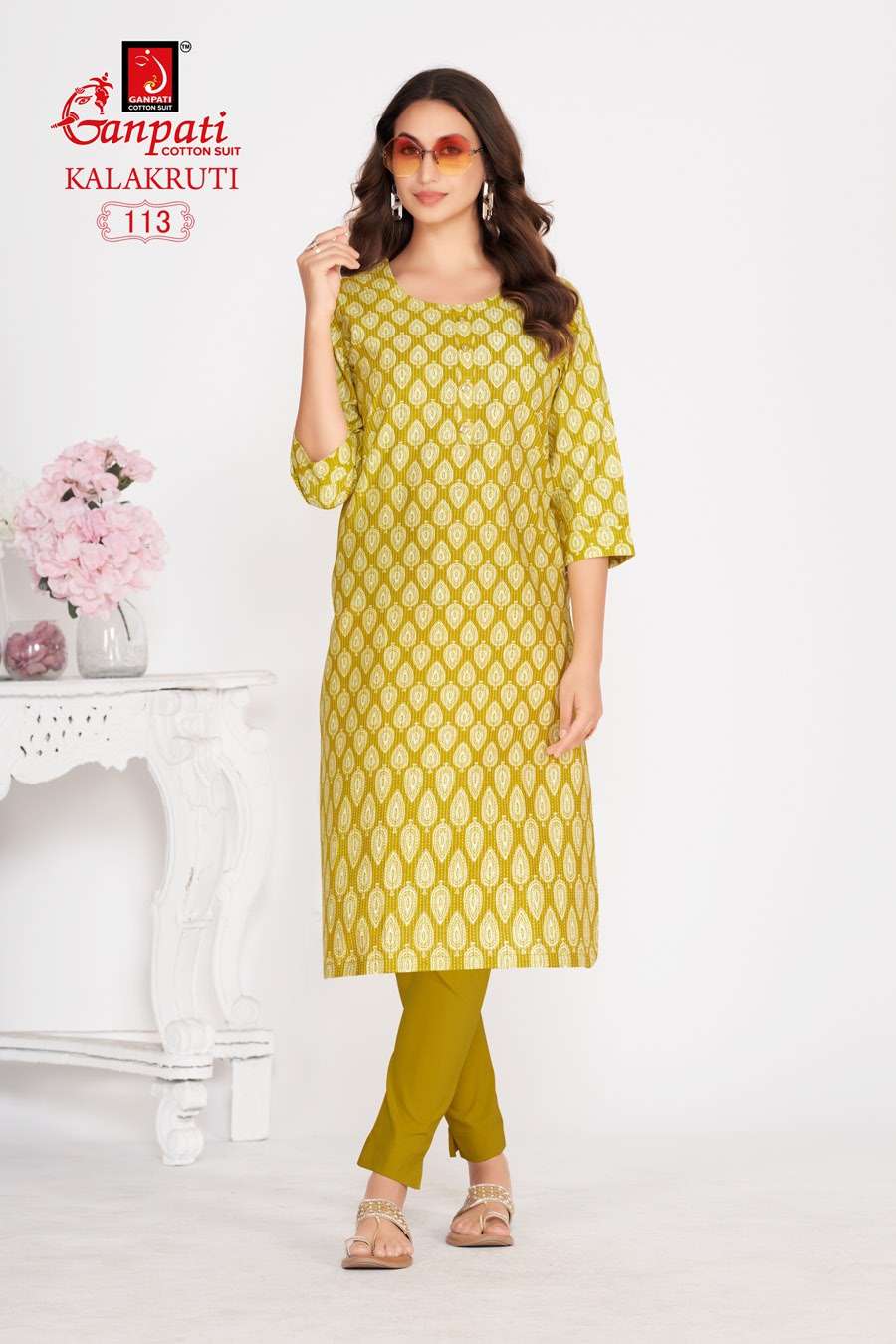 GANPATI KALAKRUTI VOL 29 COTTON KURTIS 