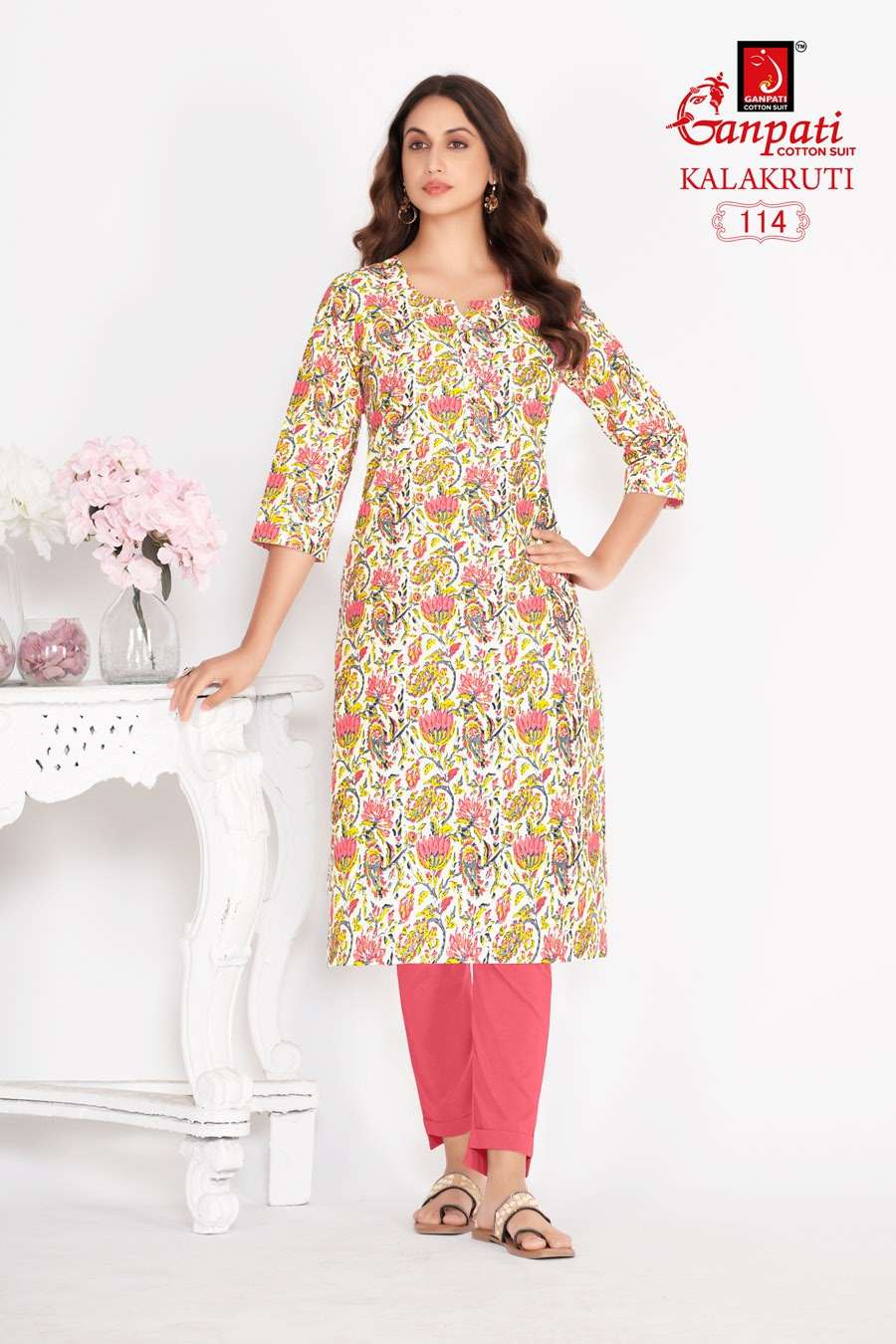 GANPATI KALAKRUTI VOL 29 COTTON KURTIS 