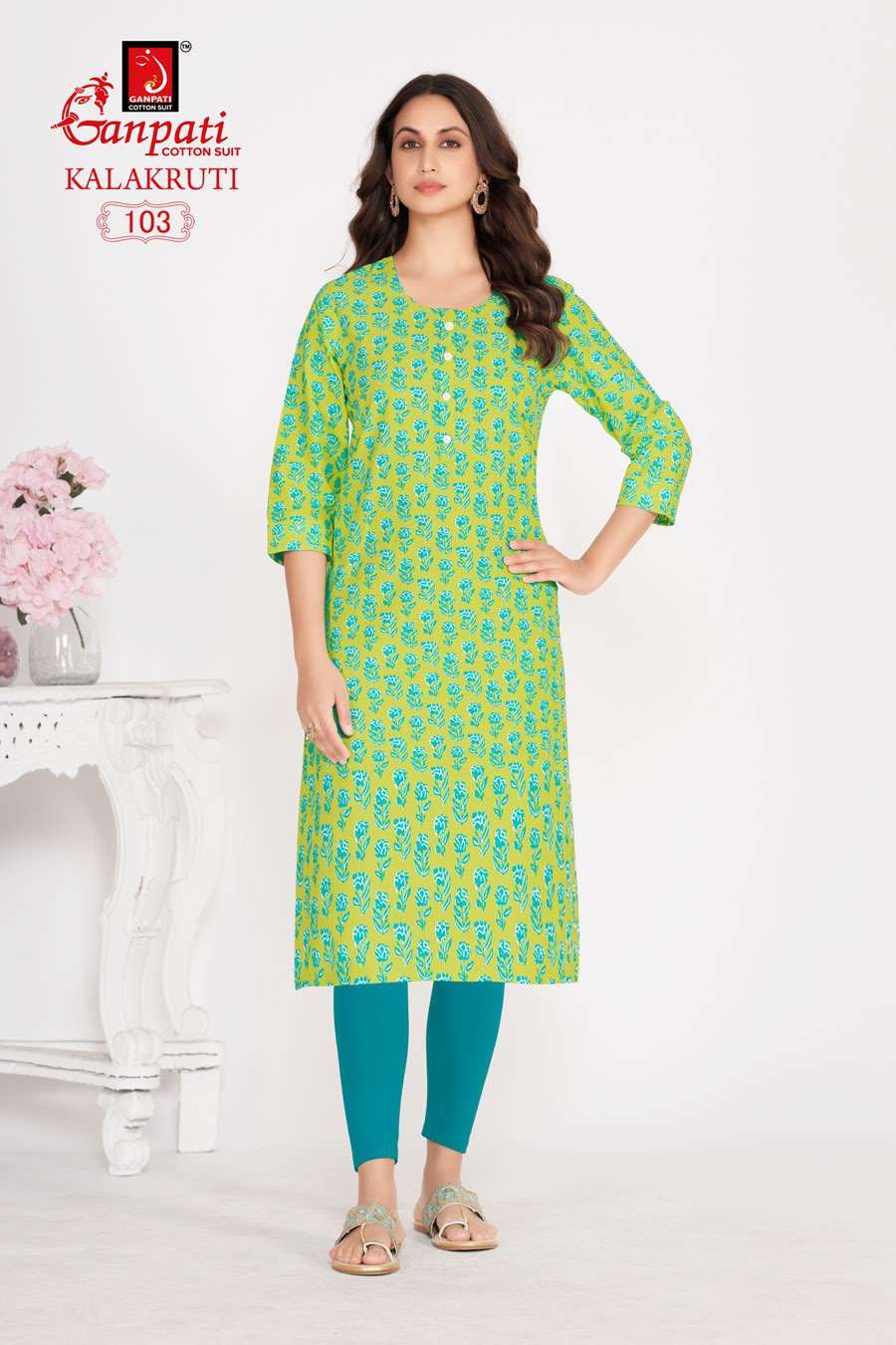GANPATI KALAKRUTI VOL 29 COTTON KURTIS 