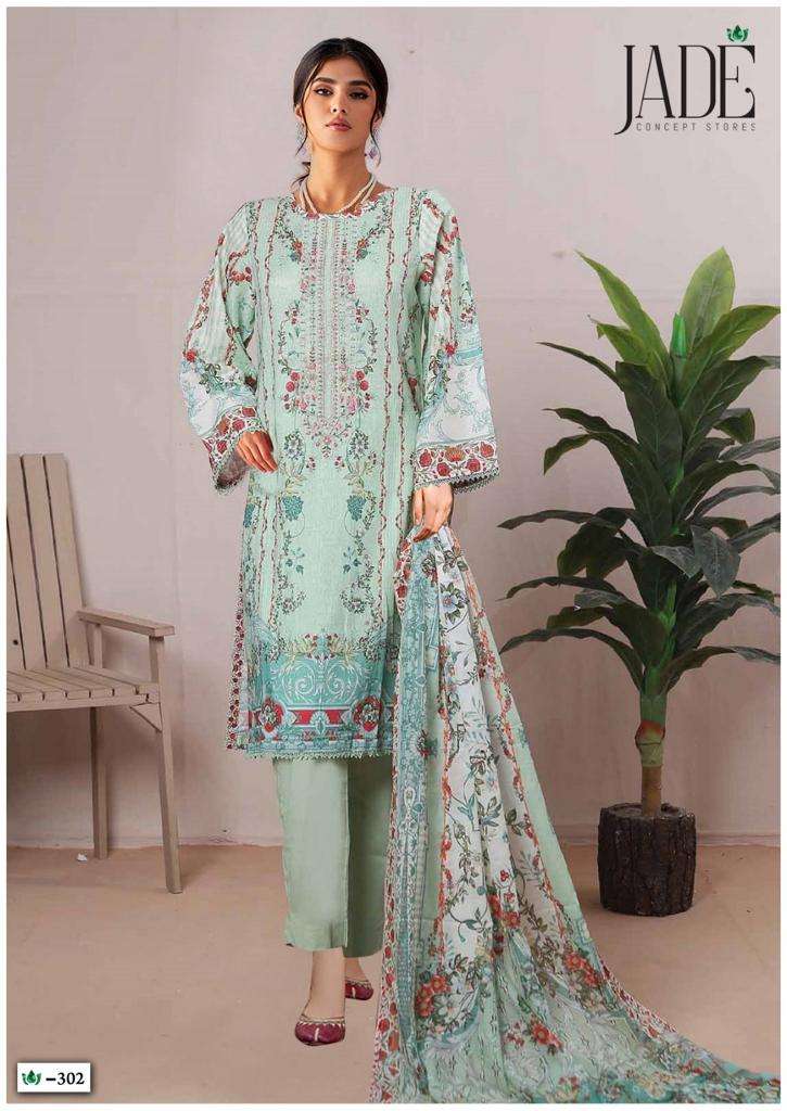 JADE CRIMSON EXCLUSIVE HEAVY LAWN COLLECTION VOL 3 LAWN COTTON SUIT	