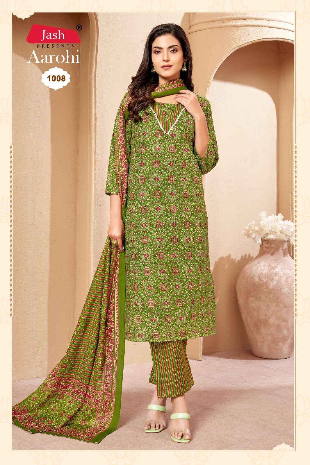 JASH AAROHI VOL 1 COTTON PRINTED KURTI COMBO SET             