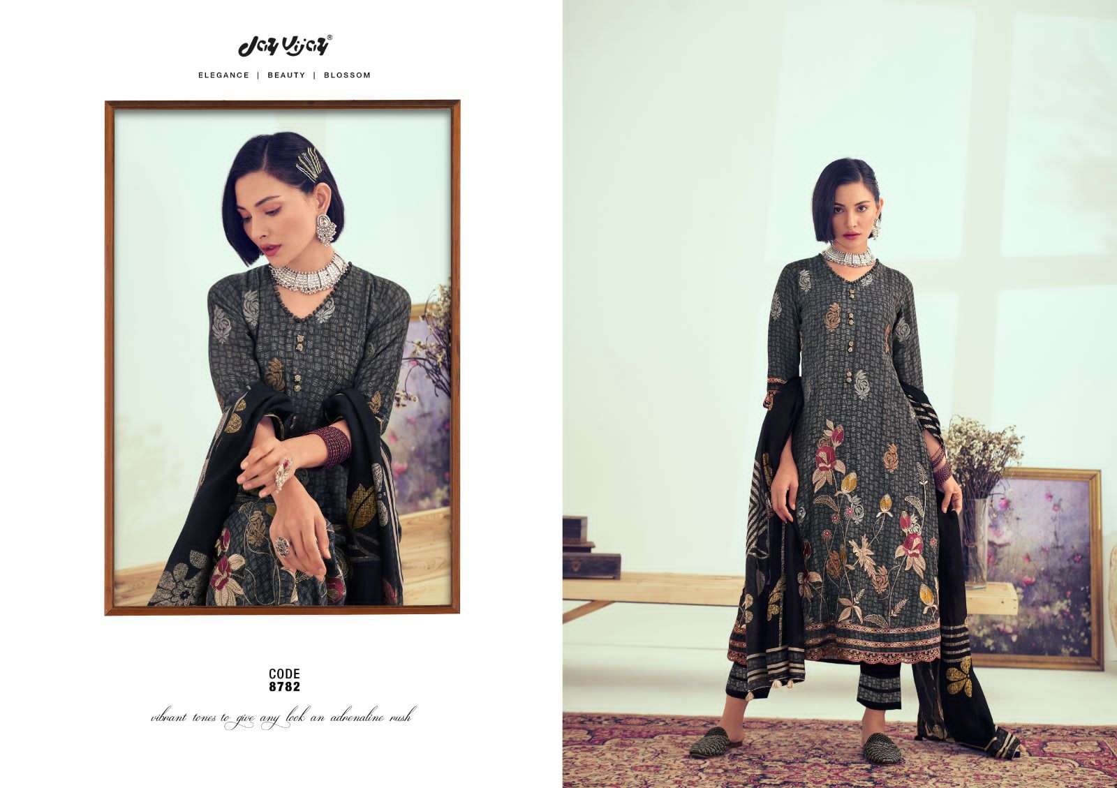 JAY VIJAY KHUBANI SILK JACQUARD DESIGNER SUIT