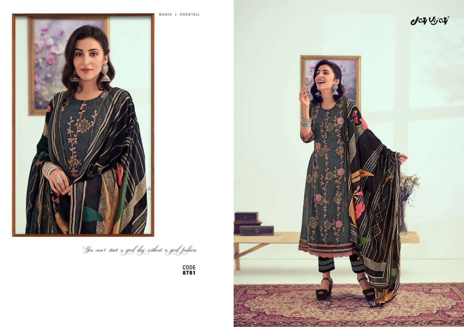 JAY VIJAY KHUBANI SILK JACQUARD DESIGNER SUIT