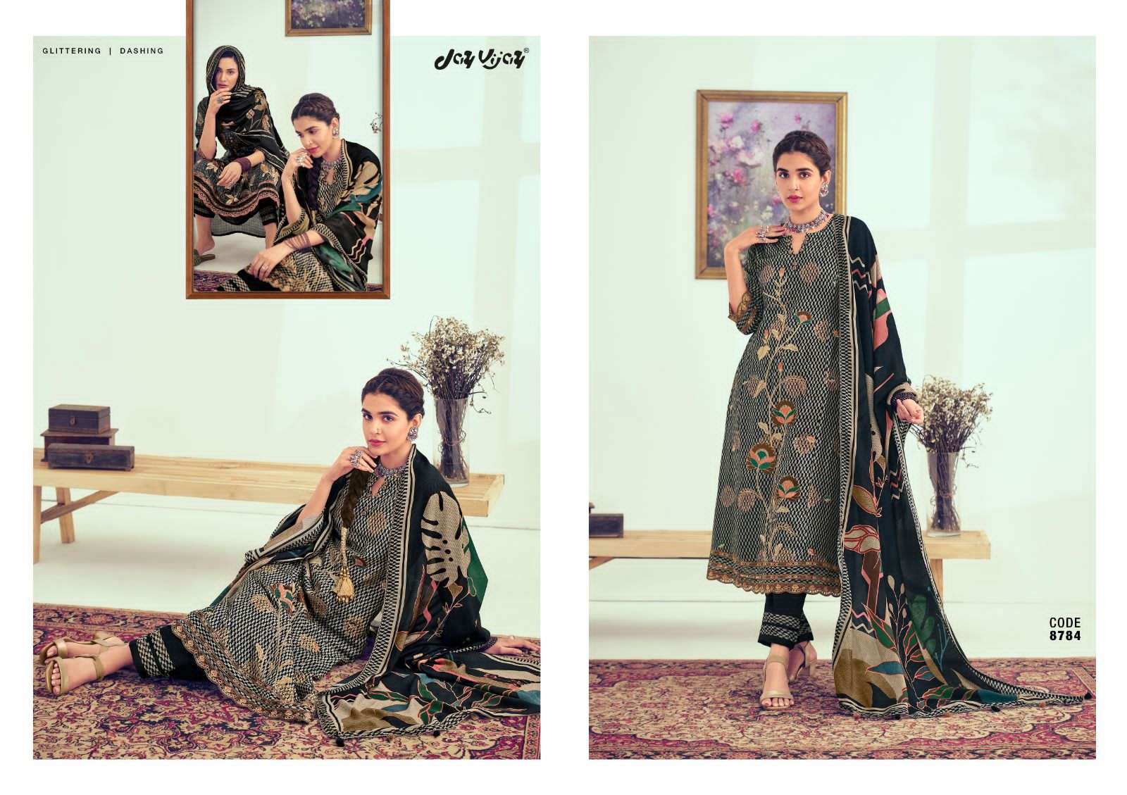 JAY VIJAY KHUBANI SILK JACQUARD DESIGNER SUIT