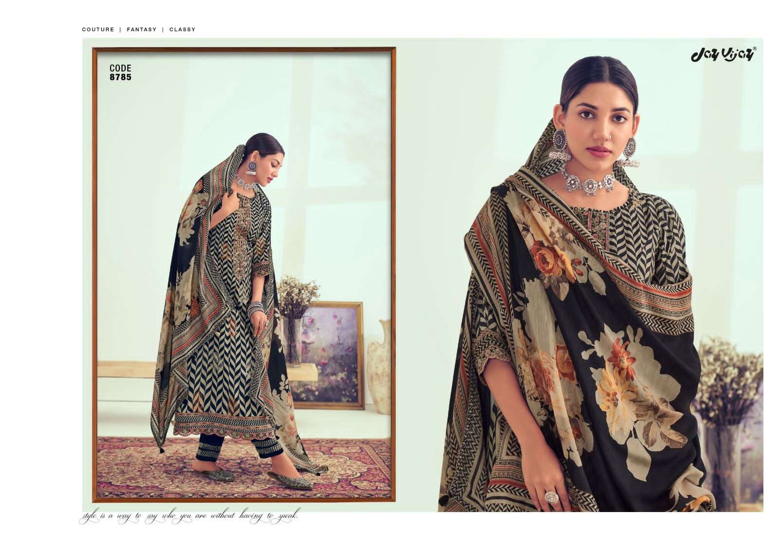 JAY VIJAY KHUBANI SILK JACQUARD DESIGNER SUIT