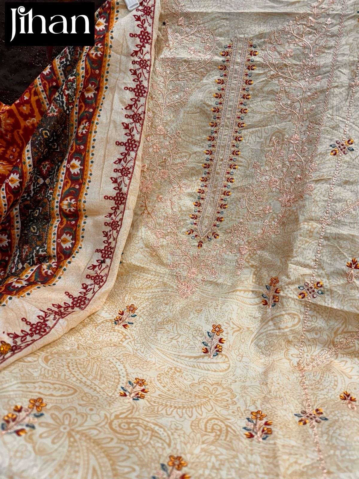 JIHAN BIN SAEED LAWN COLLECTION VOL 7  FANCY DESIGNER SUITS
