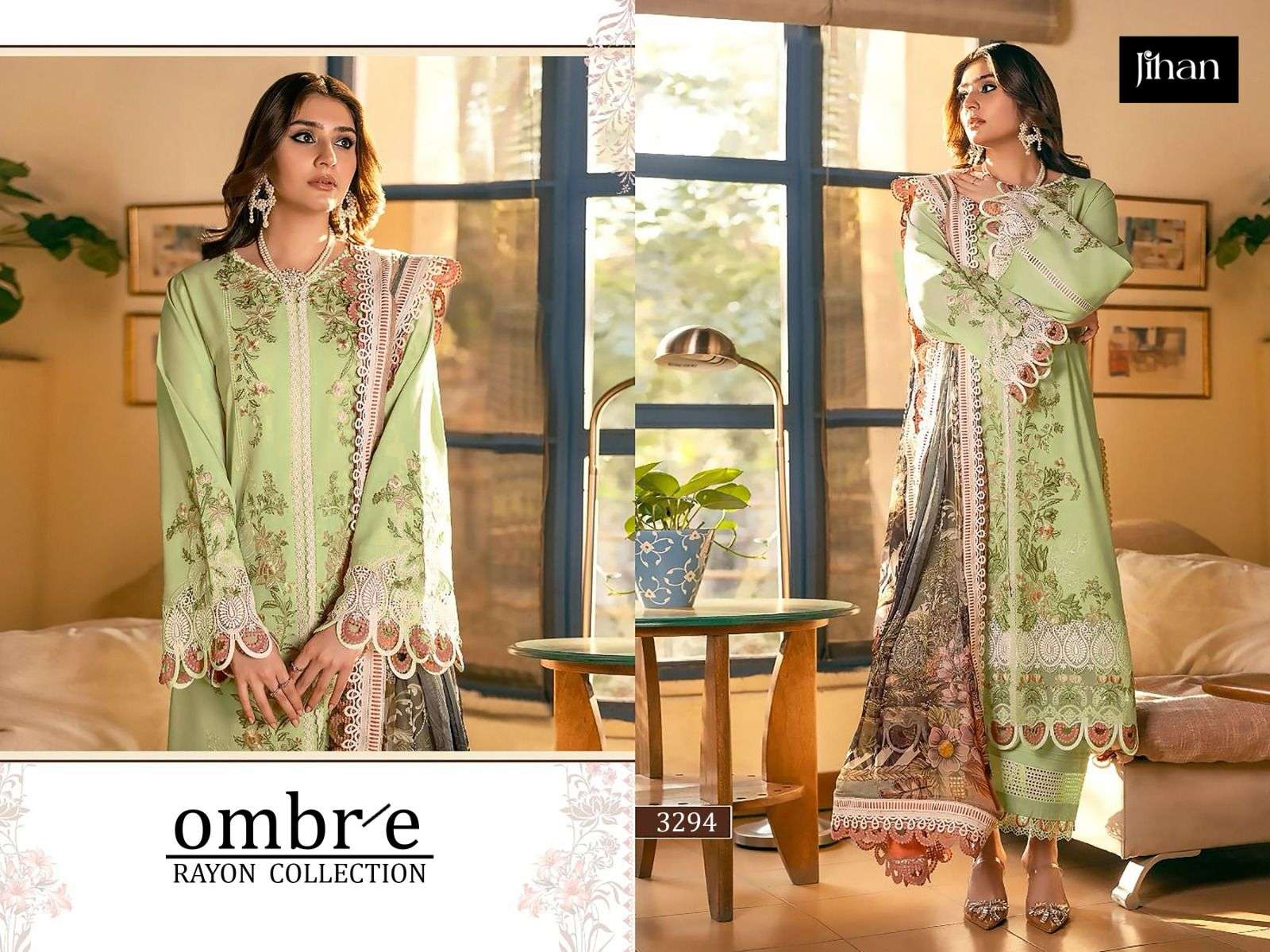 JIHAN FIRDOUS OMBRÉ RAYON COLLECTION SALWAR KAMEEZ 