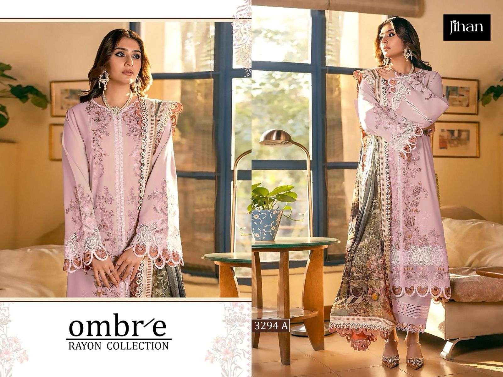 JIHAN FIRDOUS OMBRÉ RAYON COLLECTION SALWAR KAMEEZ 