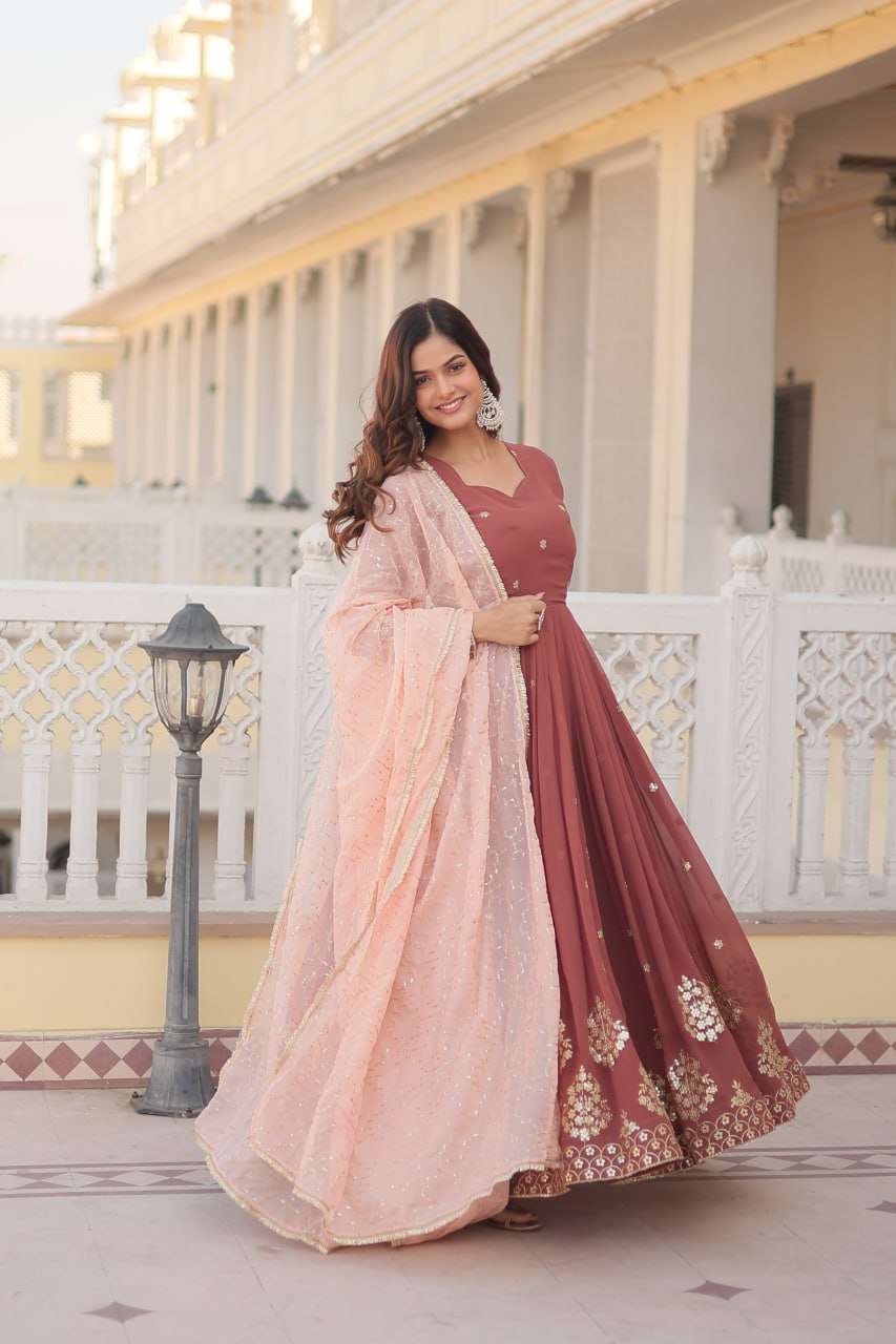 KA 1075 ANARKALI KURTIS