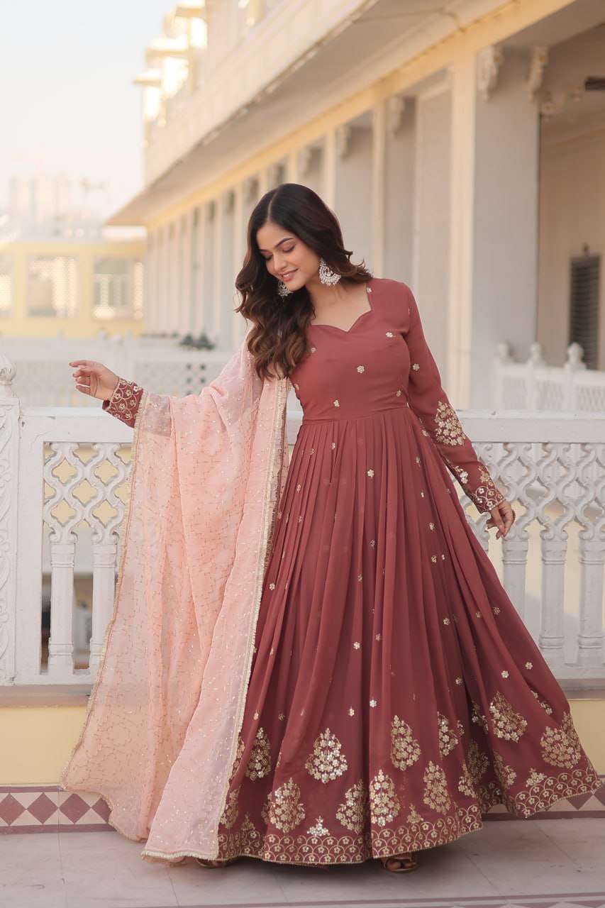 KA 1075 ANARKALI KURTIS