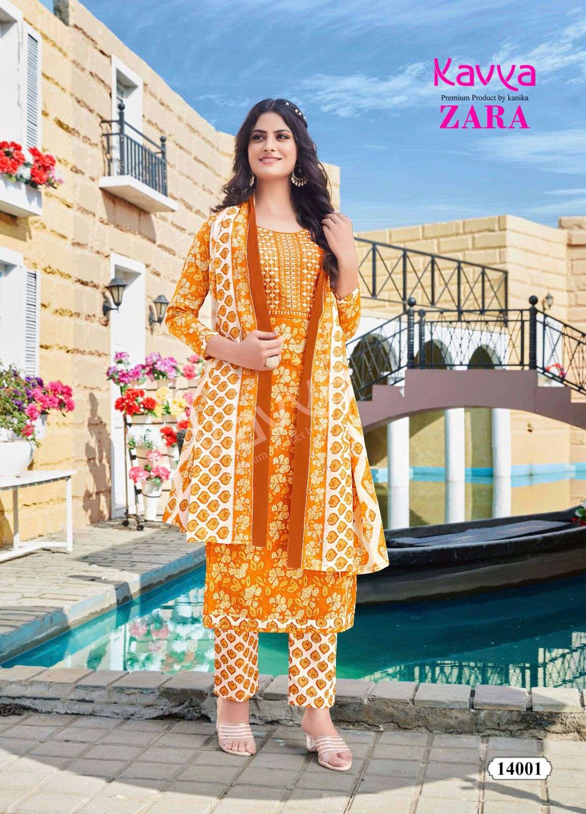  KAVYA ZARA VOL 14 KURTI COMBO SET 