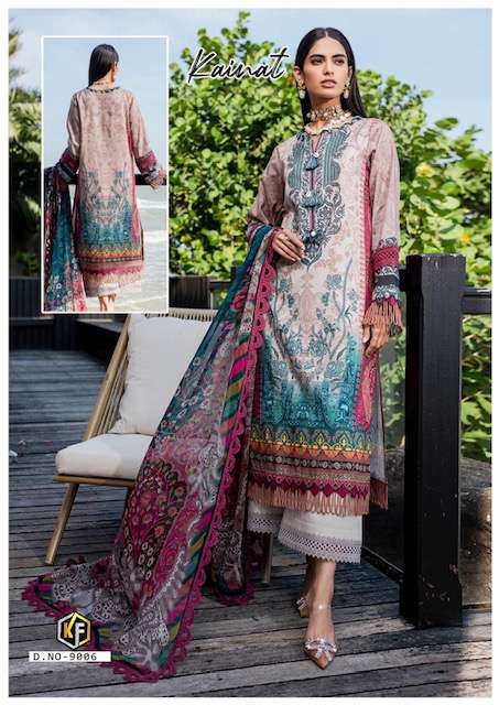 KEVAL FAB KAINAT LUXURY LAWN COLLECTION VOL 9 READY MADE SUIT