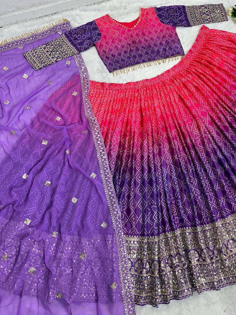 KF 1613 PINK LEHENGA CHOLI 