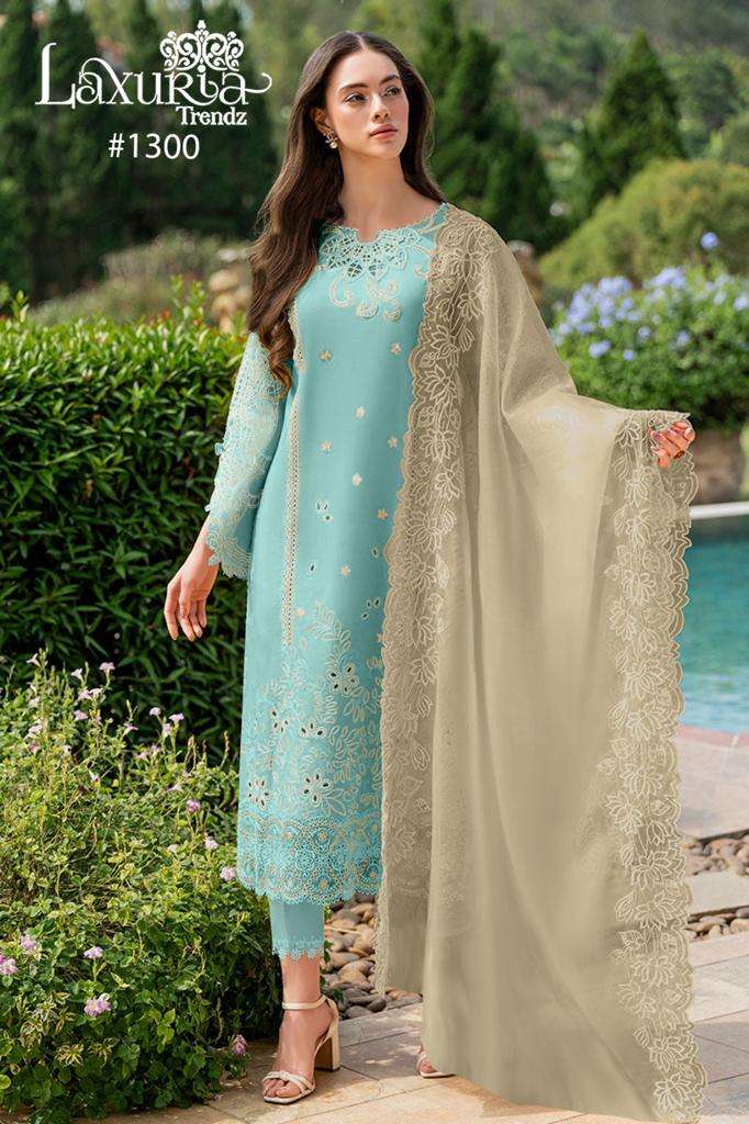LAXURIA TRENDZ D NO 1300 BEAUTIFUL DESIGNER READY MADE SUITS