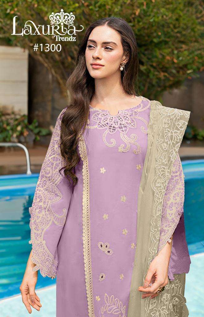 LAXURIA TRENDZ D NO 1300 BEAUTIFUL DESIGNER READY MADE SUITS