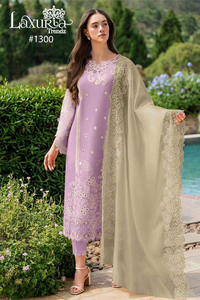 LAXURIA TRENDZ D NO 1300 BEAUTIFUL DESIGNER READY MADE SUITS
