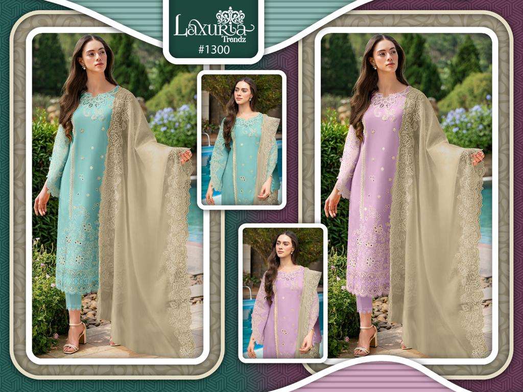 LAXURIA TRENDZ D NO 1300 BEAUTIFUL DESIGNER READY MADE SUITS
