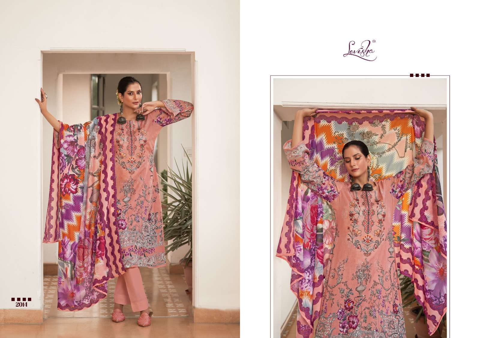  LEVISHA LYRA COTTON SELF EMBROIDERY WORK SUIT