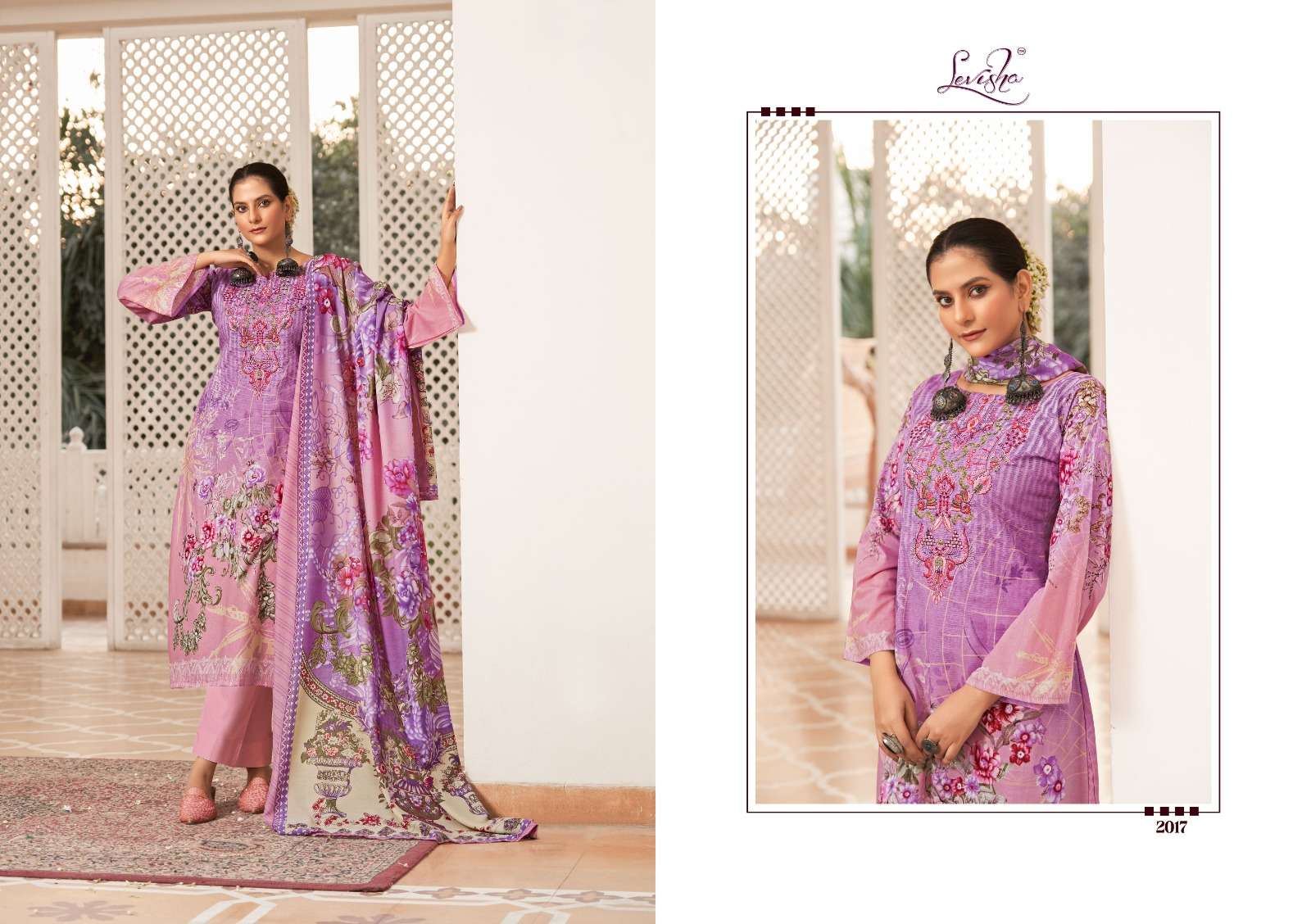  LEVISHA LYRA COTTON SELF EMBROIDERY WORK SUIT