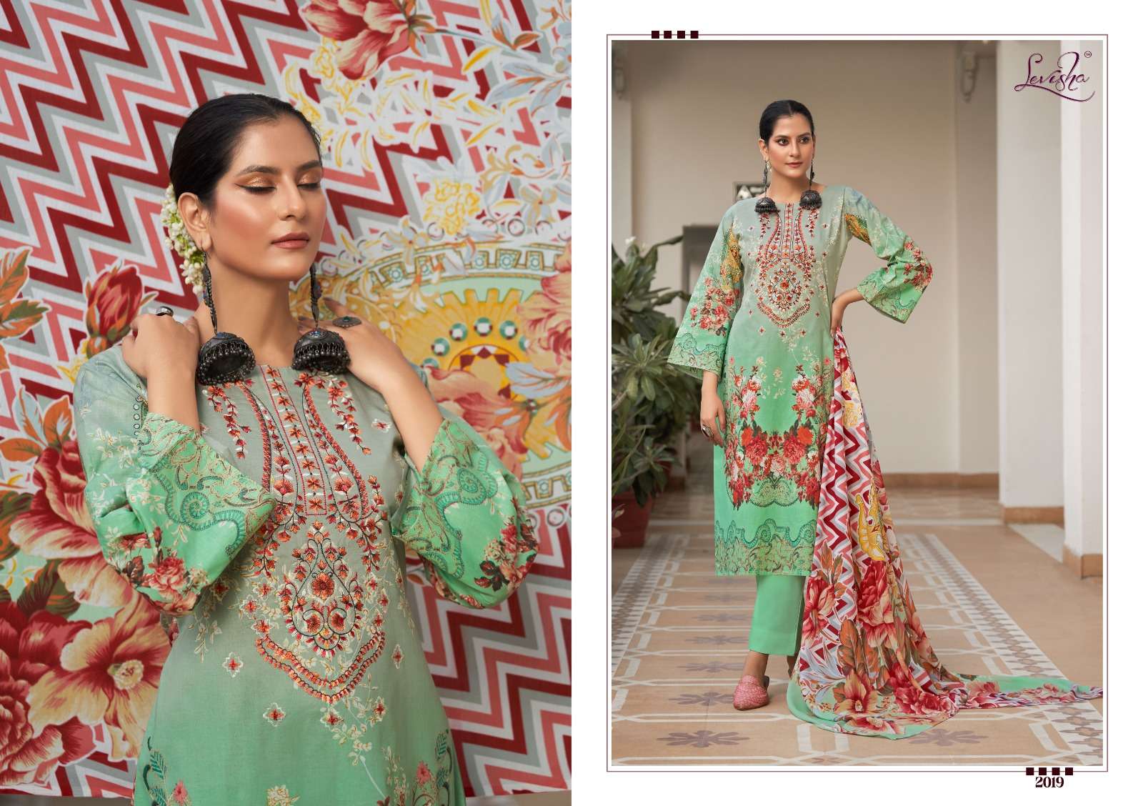  LEVISHA LYRA COTTON SELF EMBROIDERY WORK SUIT
