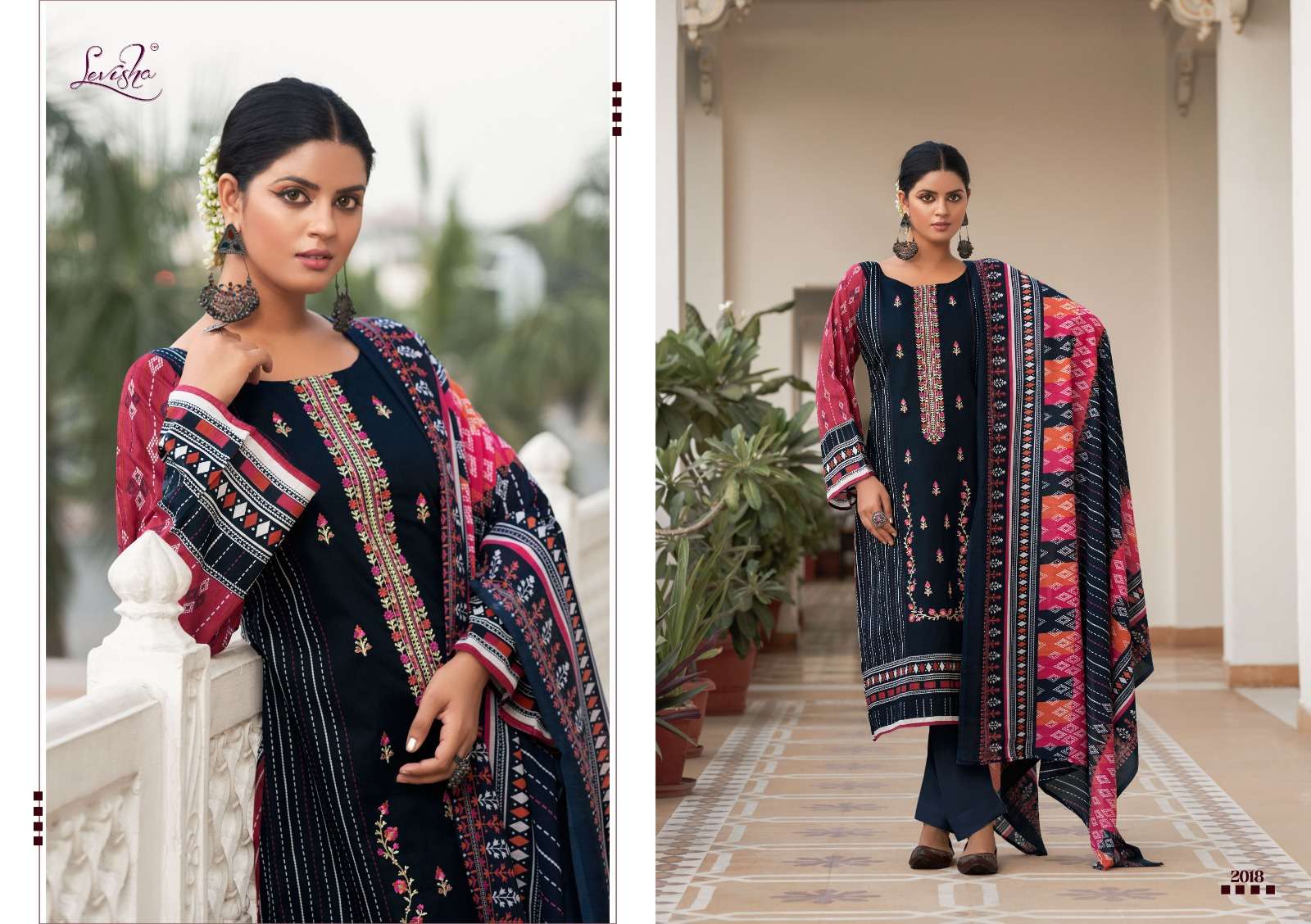  LEVISHA LYRA COTTON SELF EMBROIDERY WORK SUIT