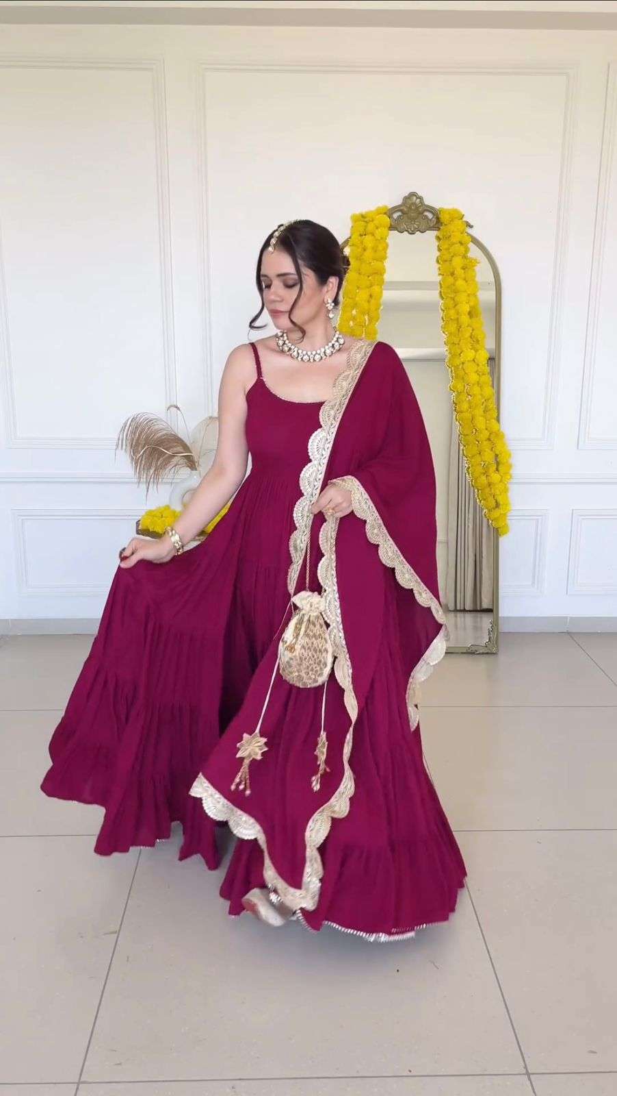 LG 1800 GOWN DUPATTA