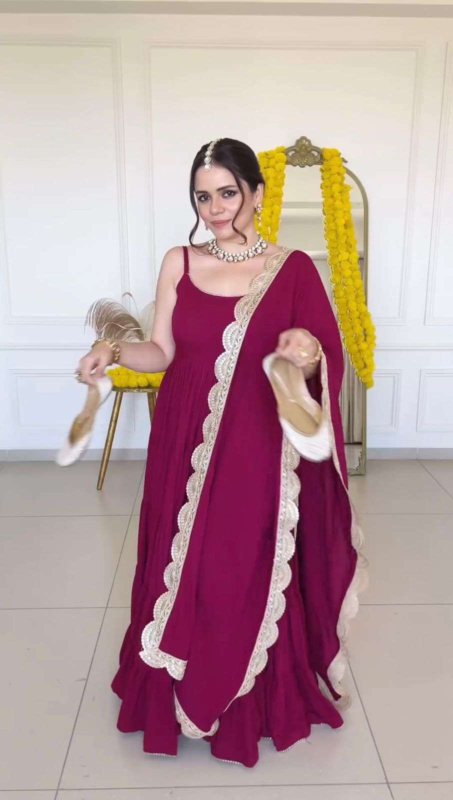 LG 1800 GOWN DUPATTA