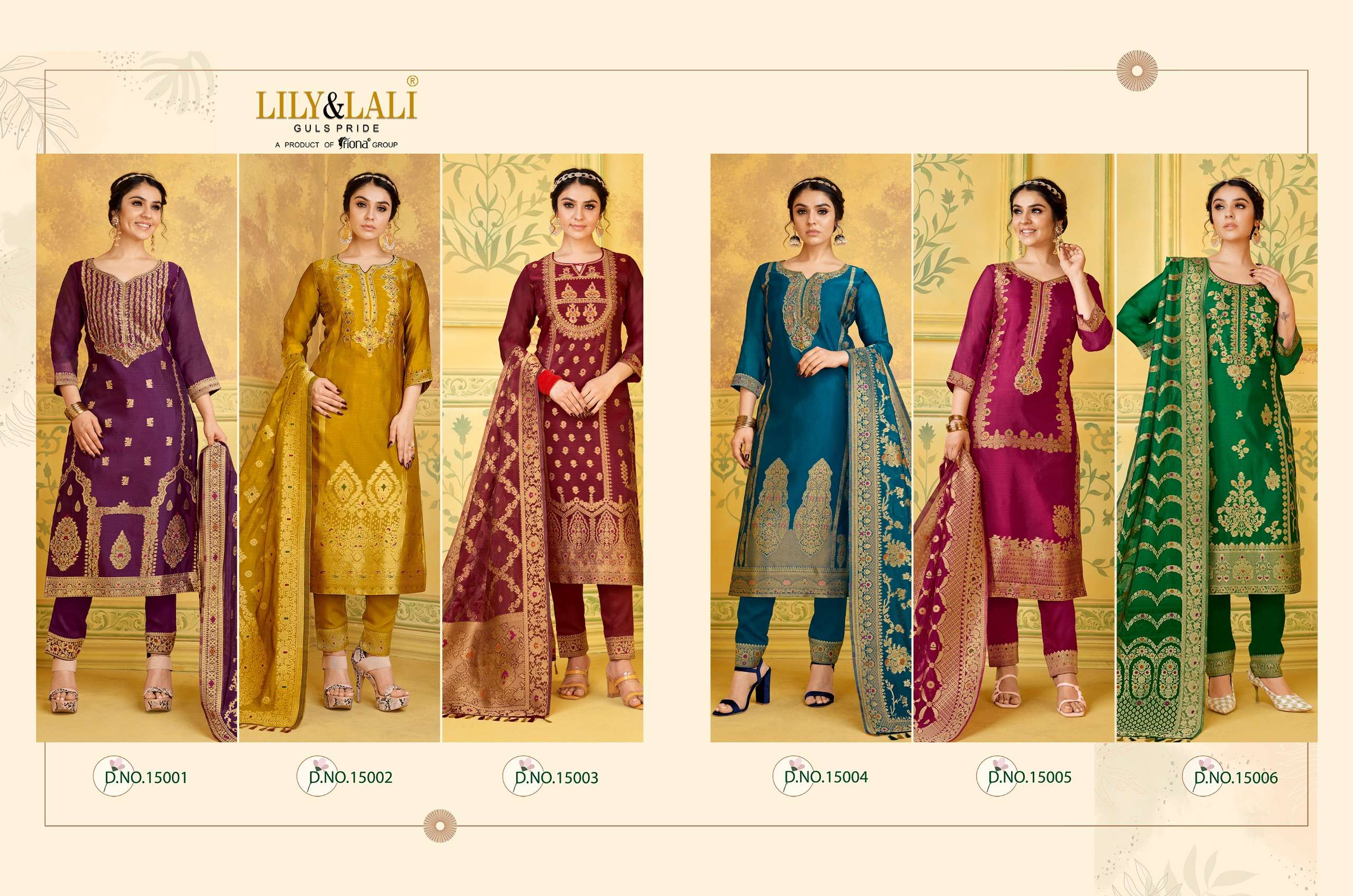 LILY AND LALI SILKYNESS JACQUARD DESIGNER SUIT